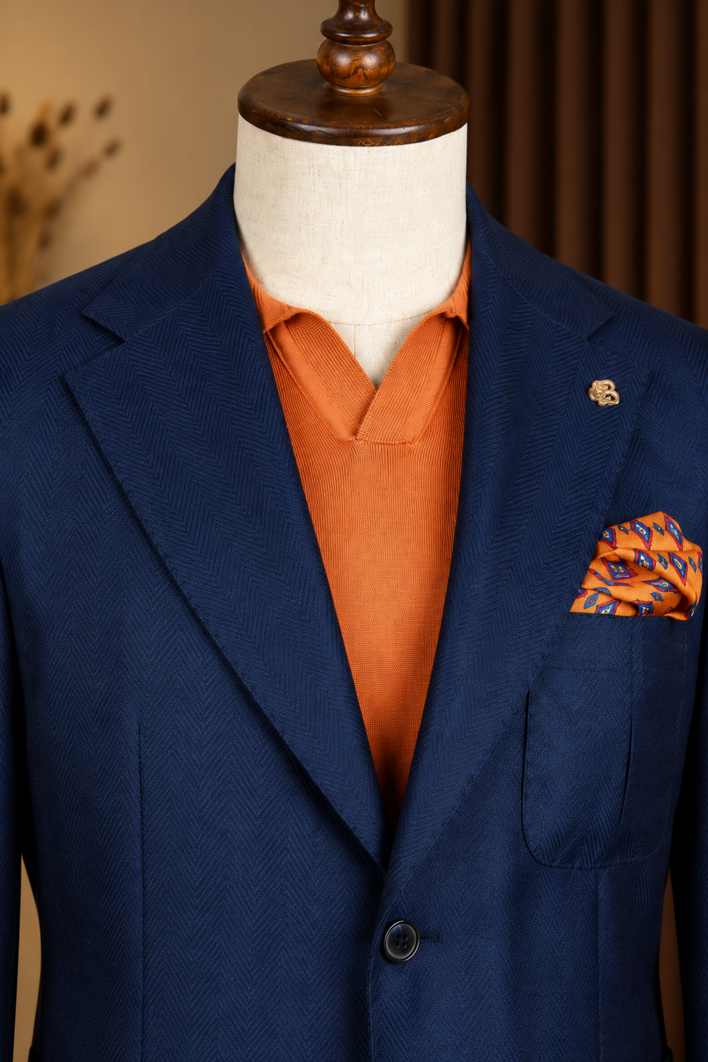 Navy Single Breasted Suit 2-Piece