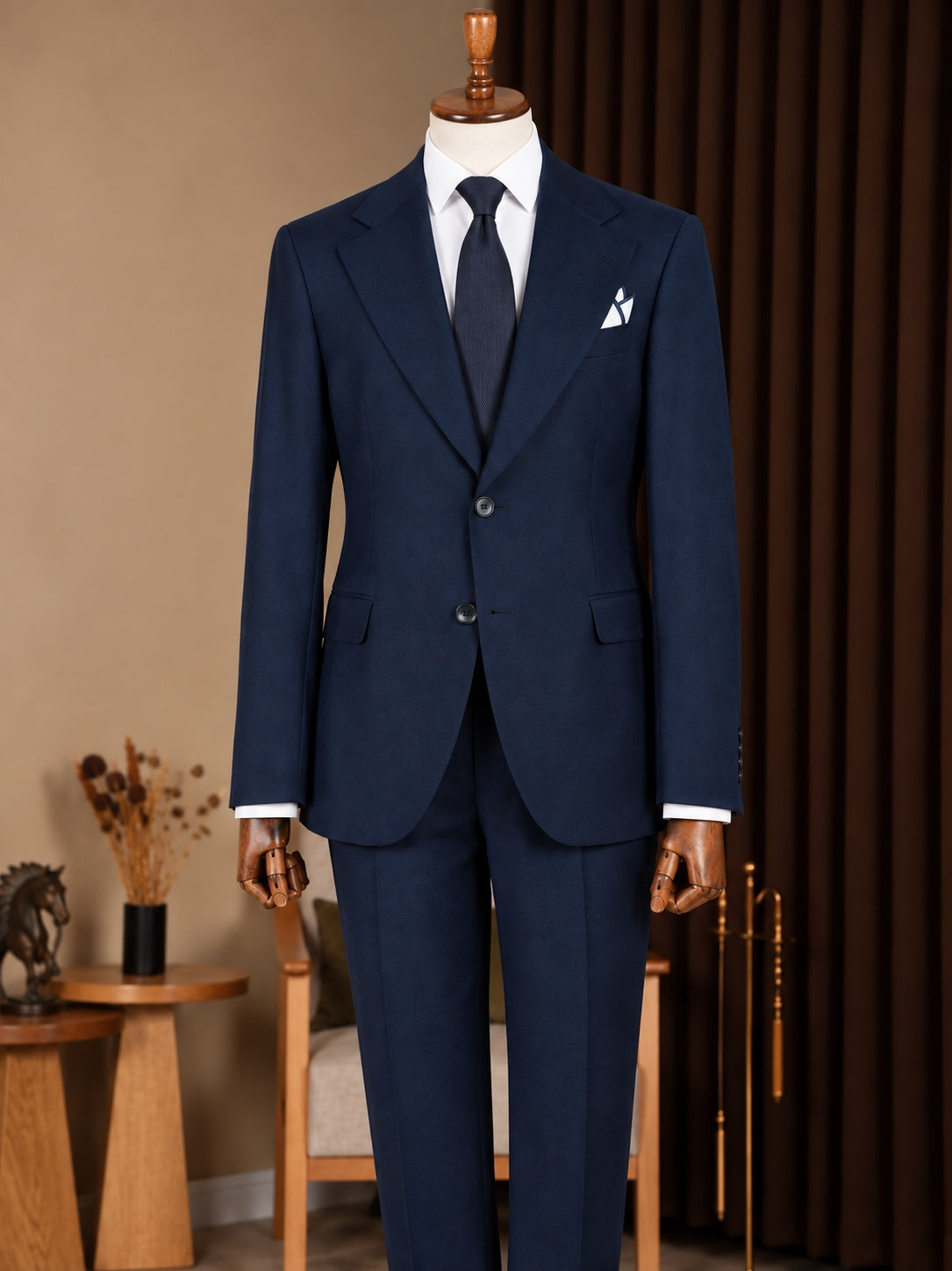 Navy Single Breasted Suit 2-Piece