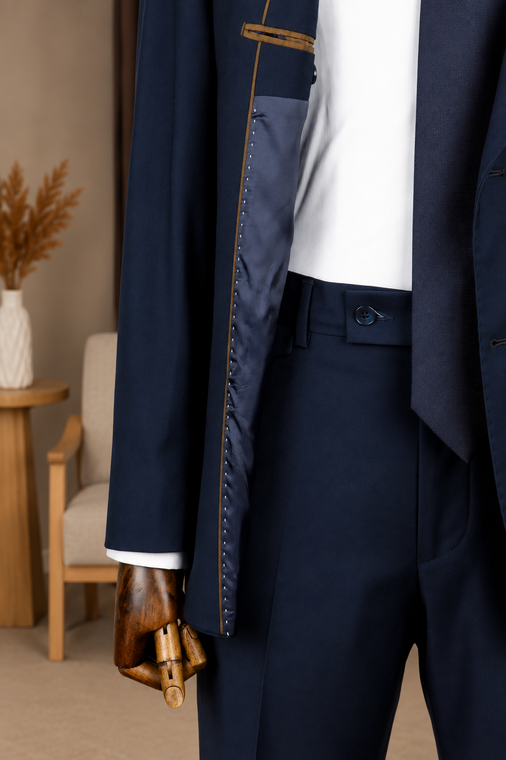 Navy Single Breasted Suit 2-Piece