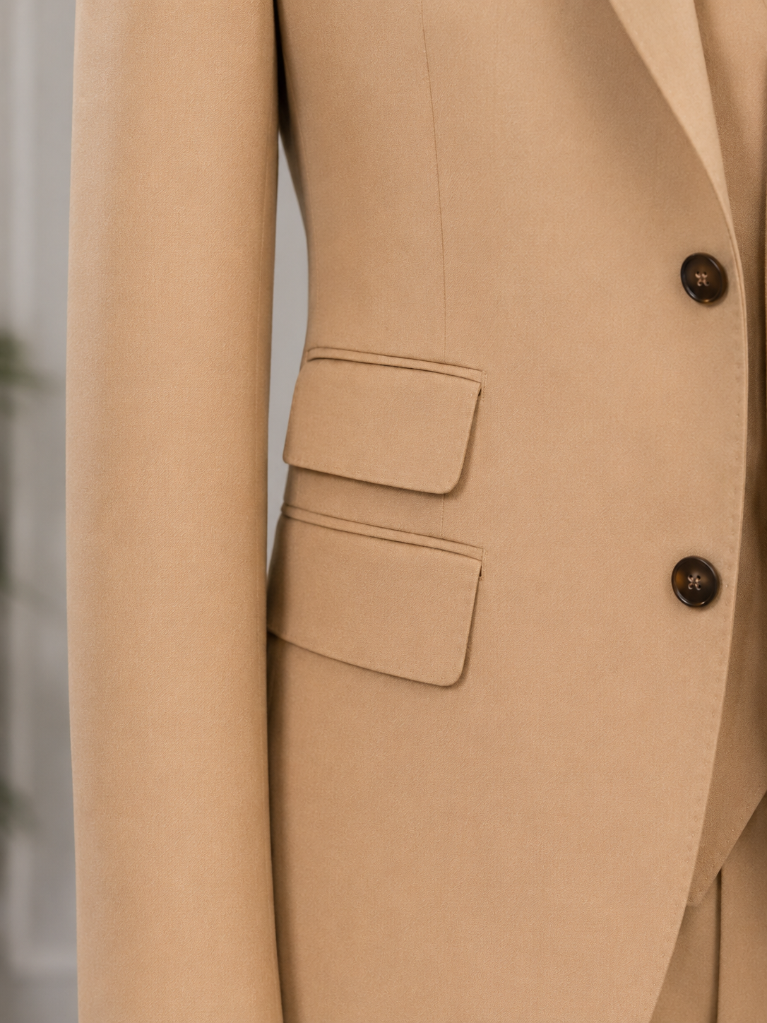 Camel Slim-Fit Suit 3-Piece