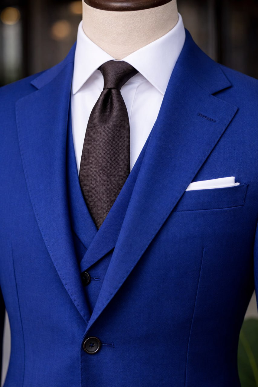 Navy Slim-Fit Suit 3-Piece