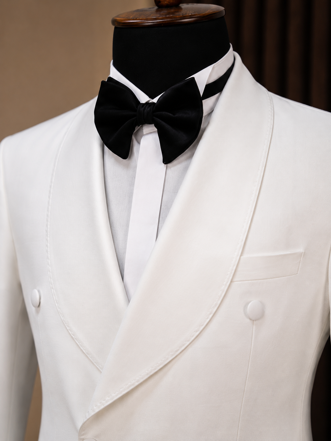 White Double Breasted Tuxedo 2-Piece