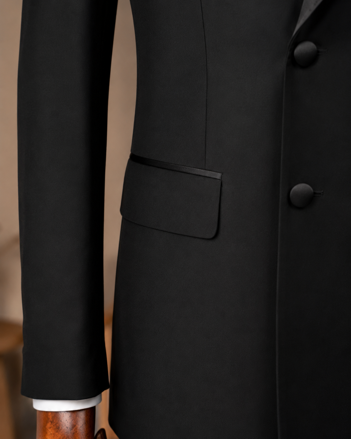 Black Double Breasted Tuxedo 2-Piece