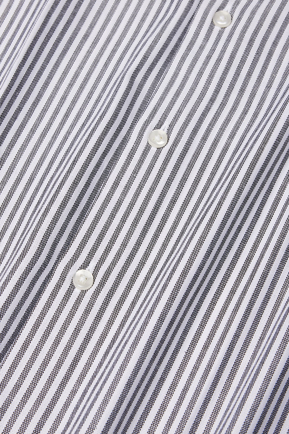 Black Striped Italian Spread Collar Shirt