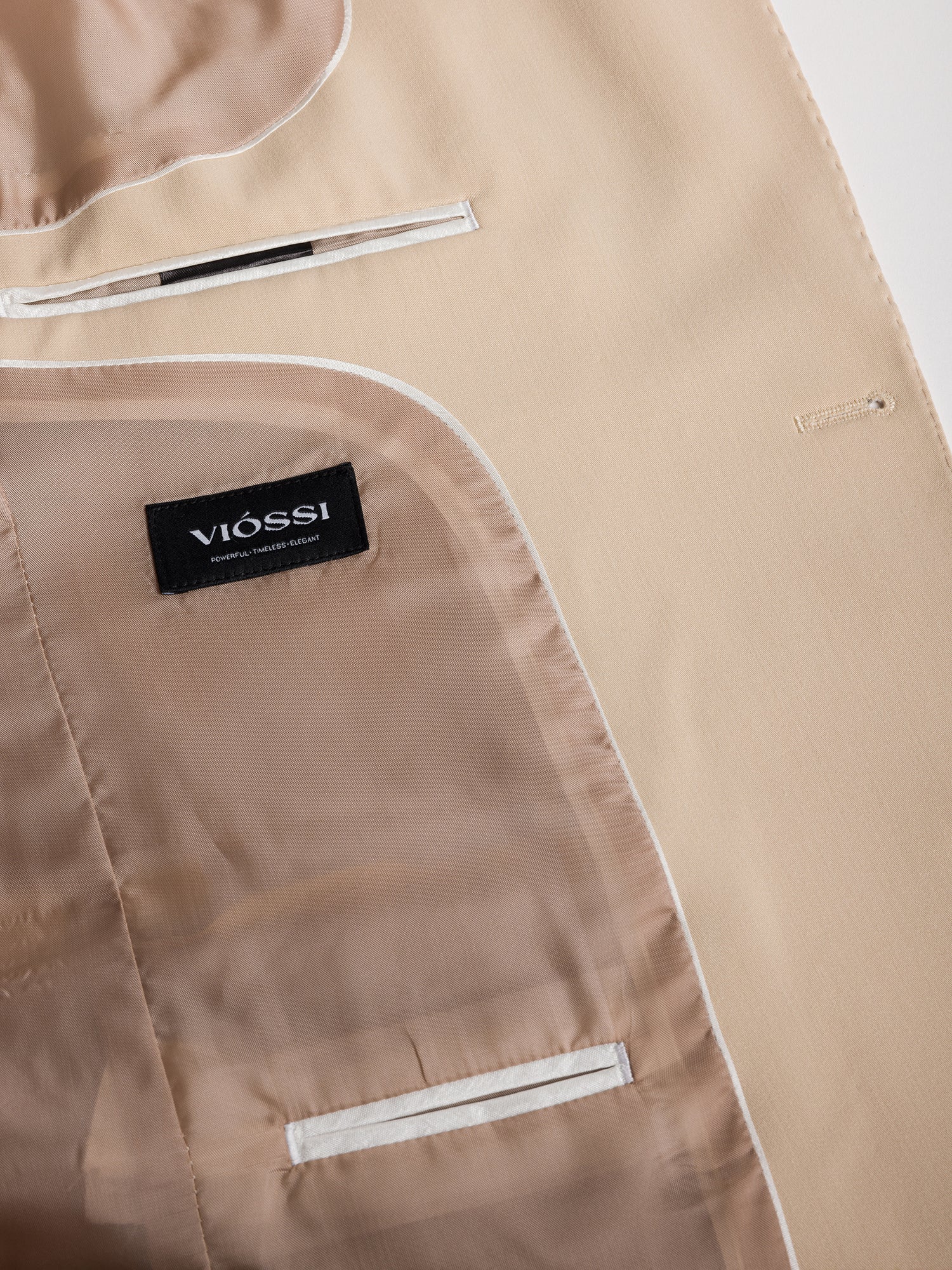 Donazi Beige Single Breasted Blazer