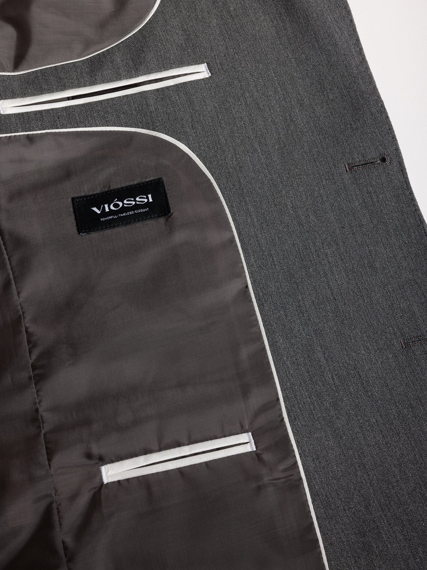 Donazi Grey Single Breasted Blazer