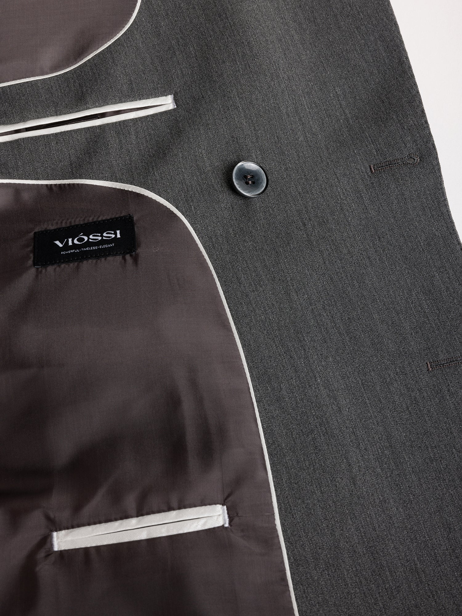London Grey Double Breasted Blazer