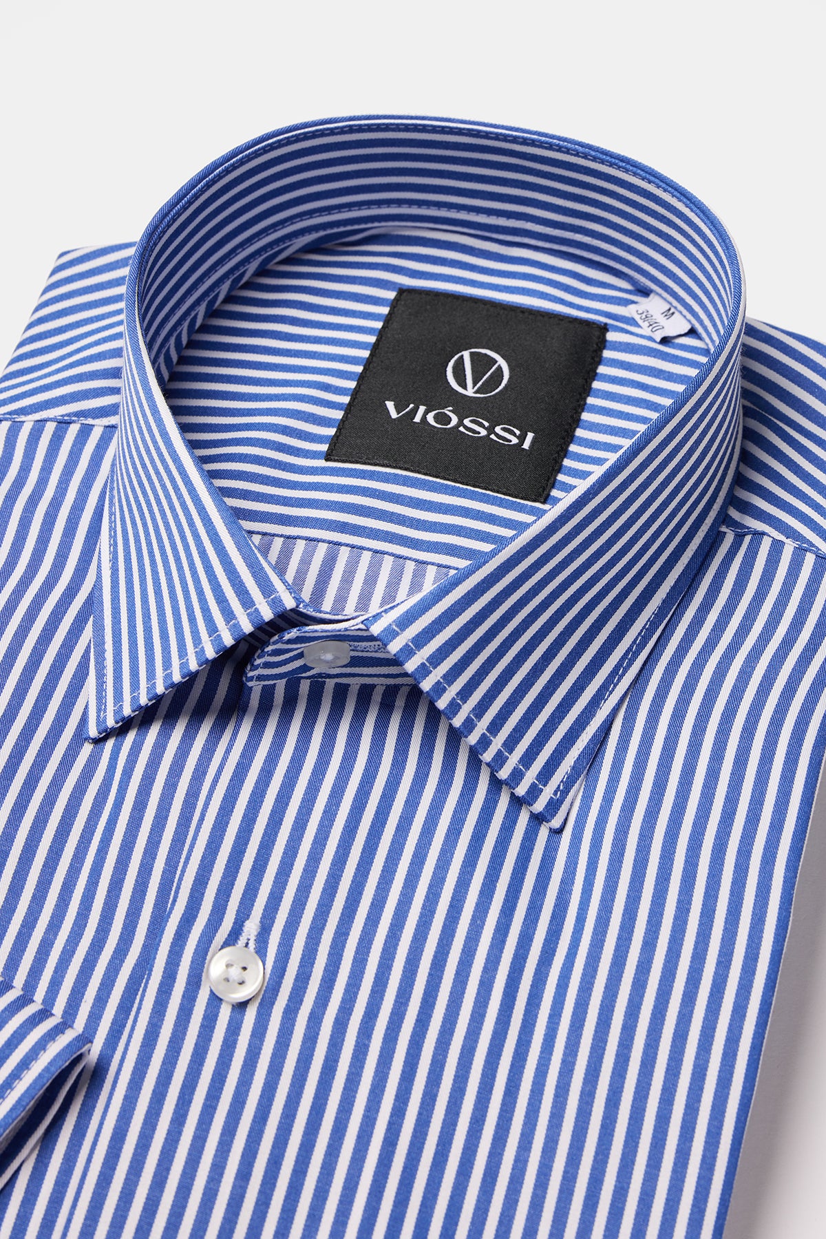Blue Striped Slim-Fit Shirt
