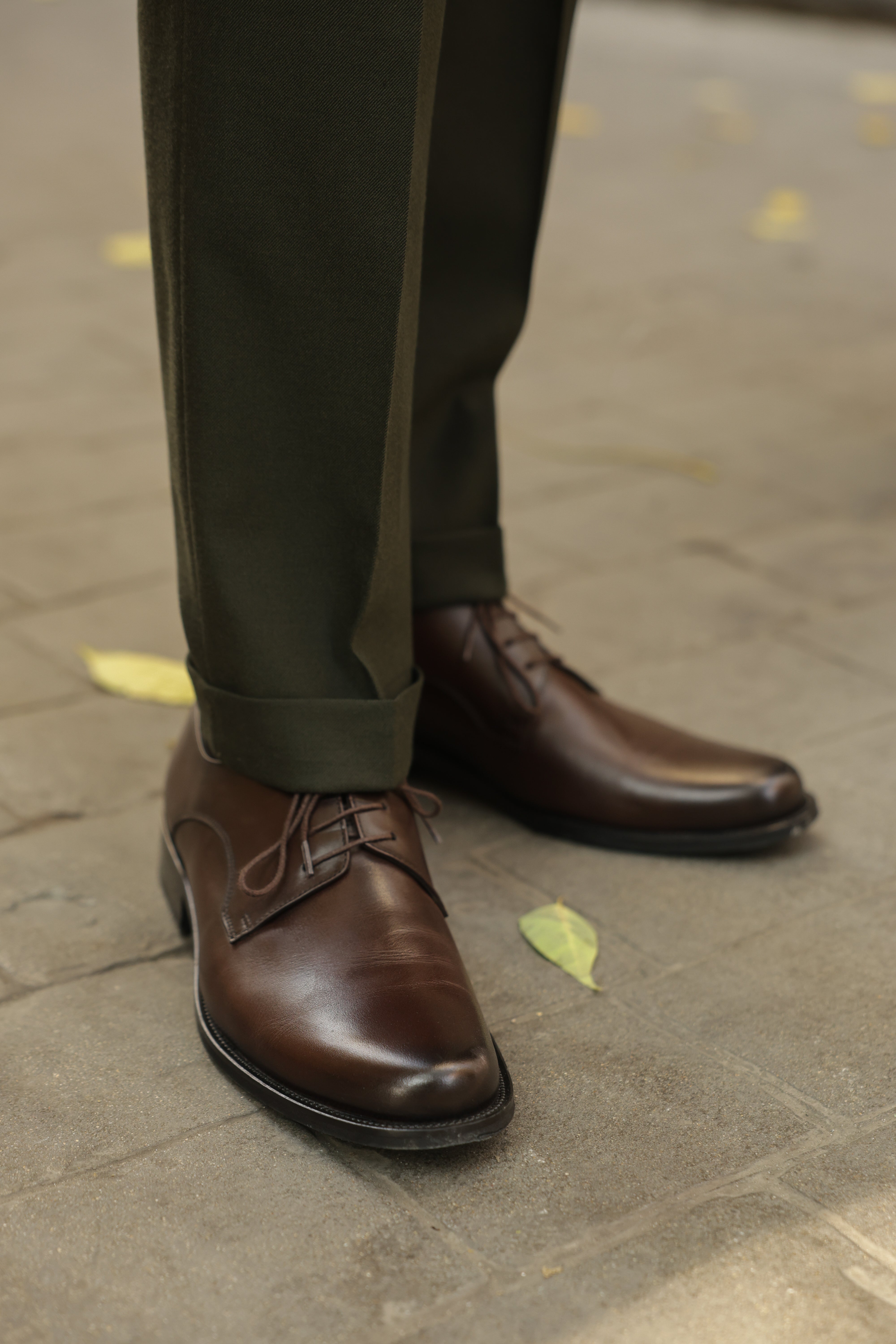 Khaki Double Breasted Suit 2-Piece