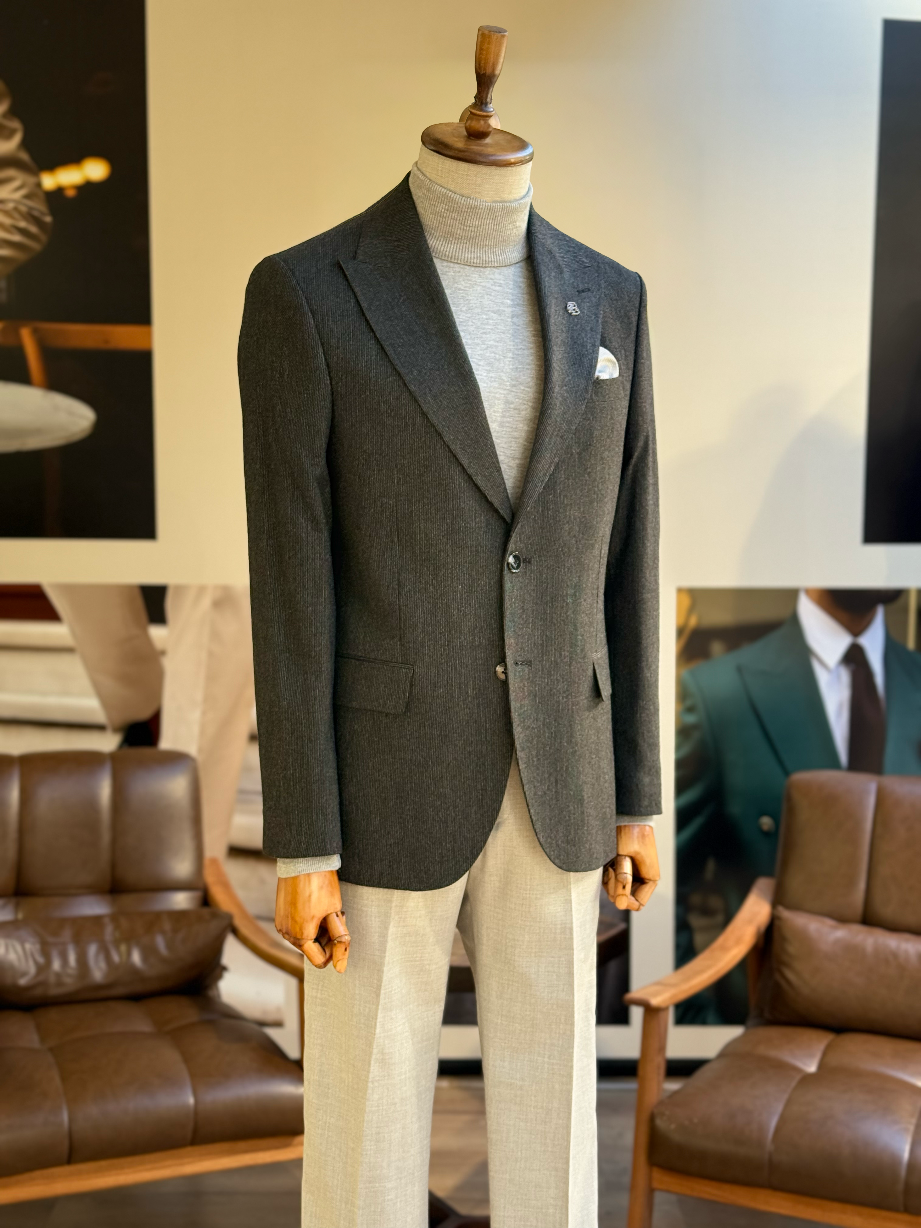 Black Single Breasted Blazer