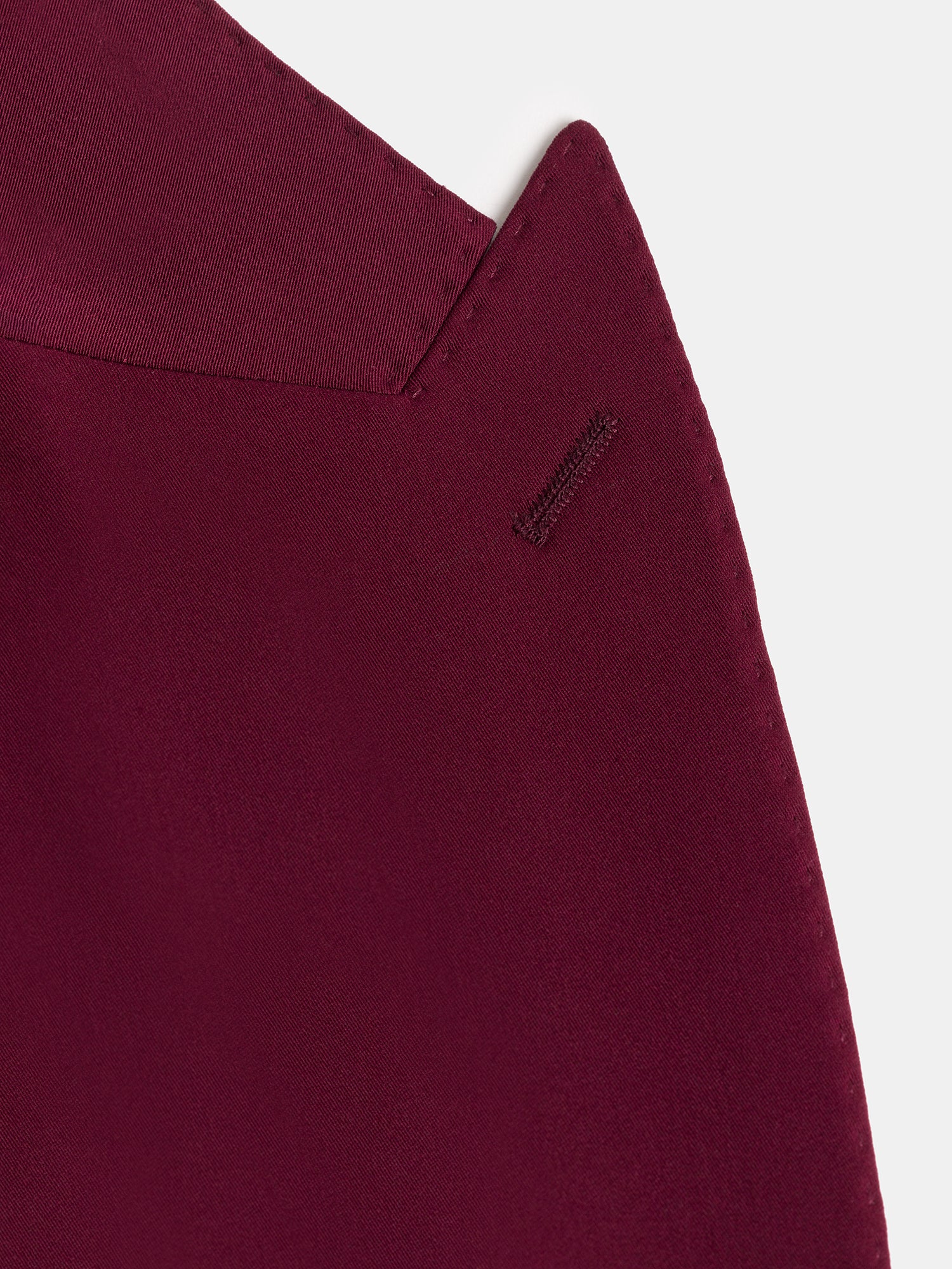 Donazi Bordeaux Single Breasted Blazer