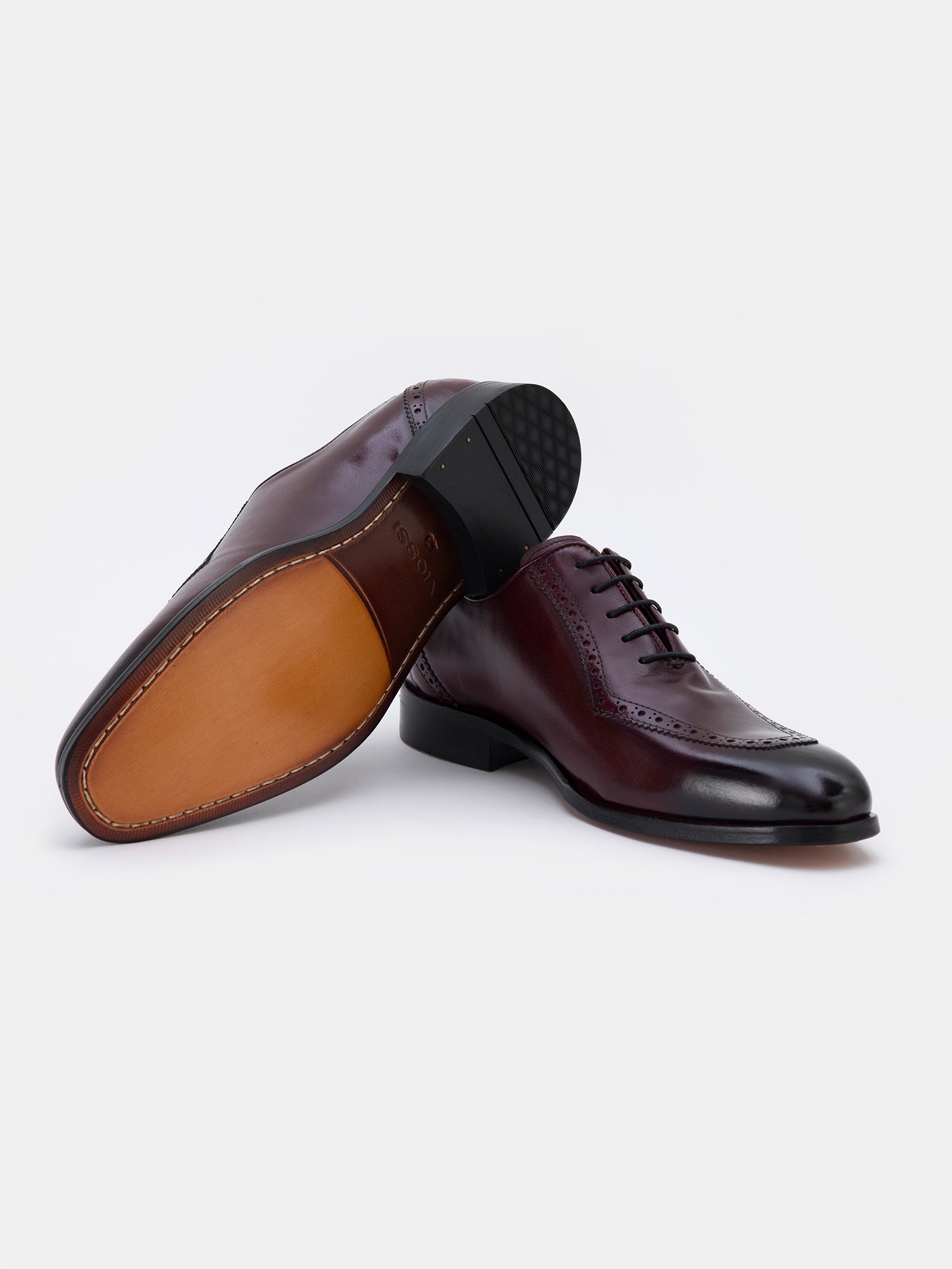 Bordeaux Leather Wing Tip Oxford