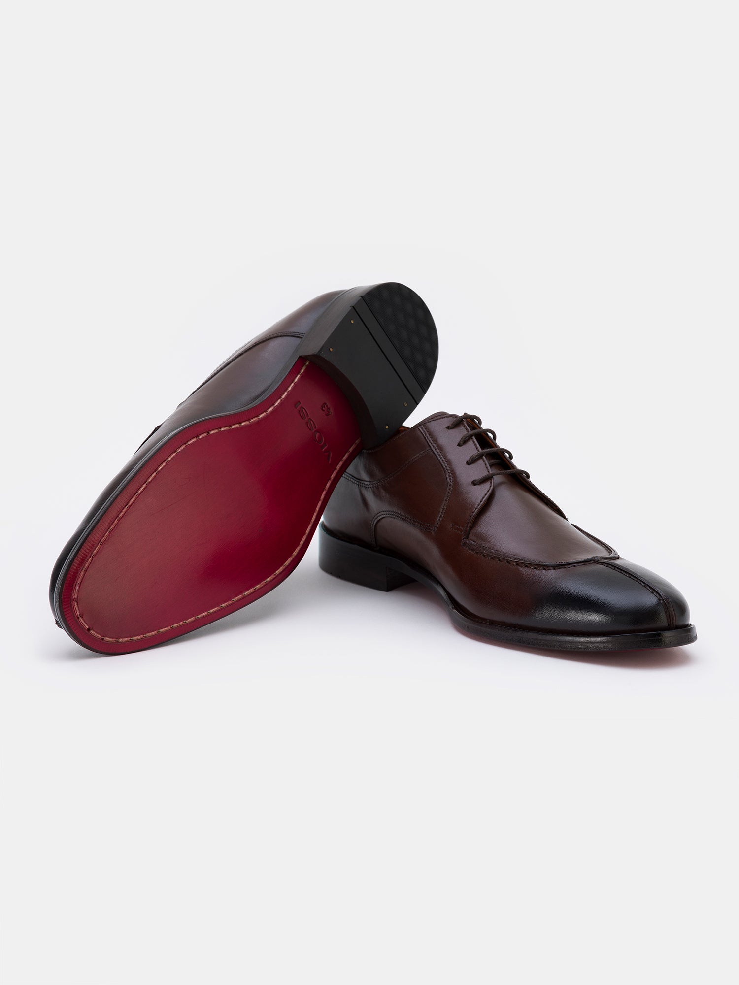 Brown Leather Split Toe Derby