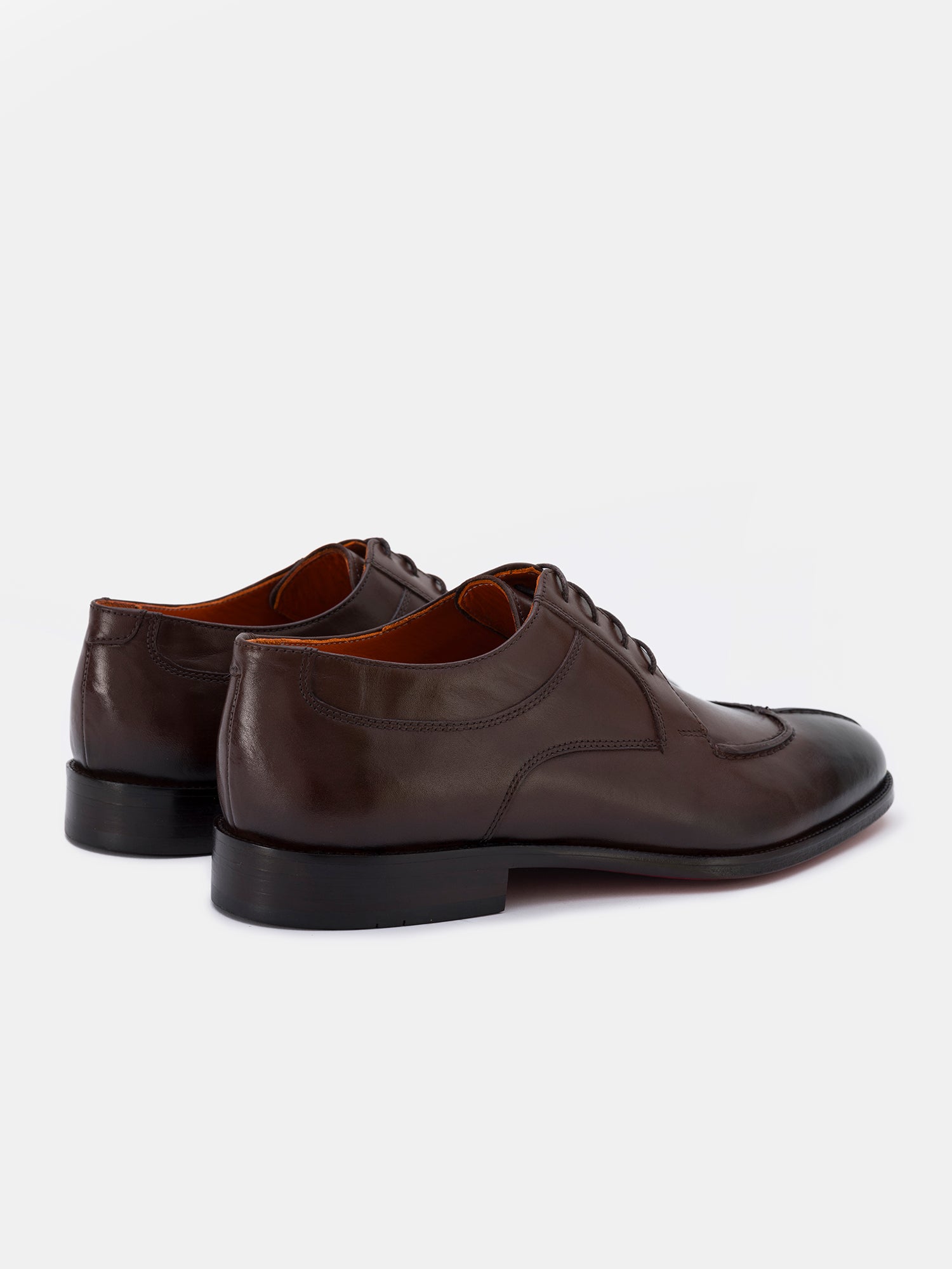 Brown Leather Split Toe Derby