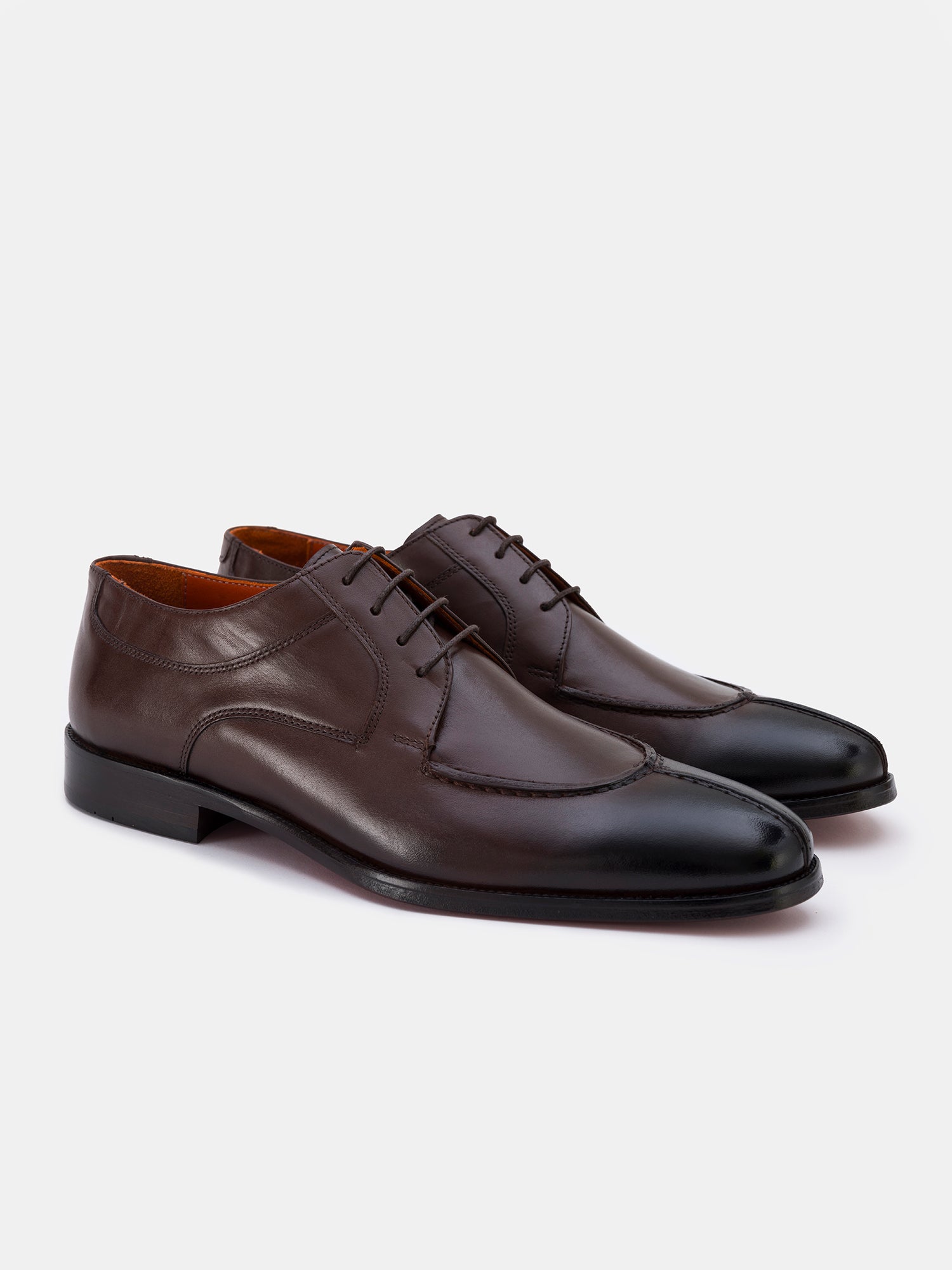 Brown Leather Split Toe Derby