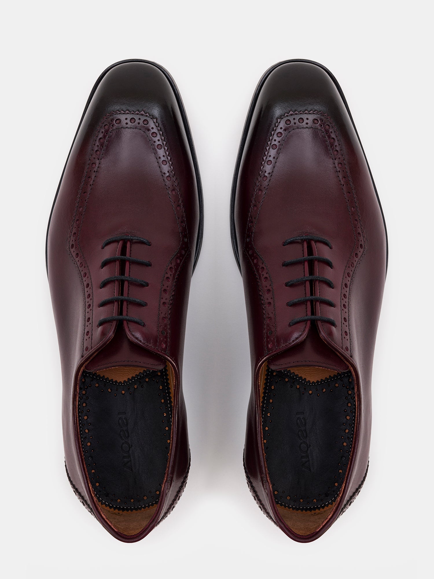 Bordeaux Leather Wing Tip Oxford