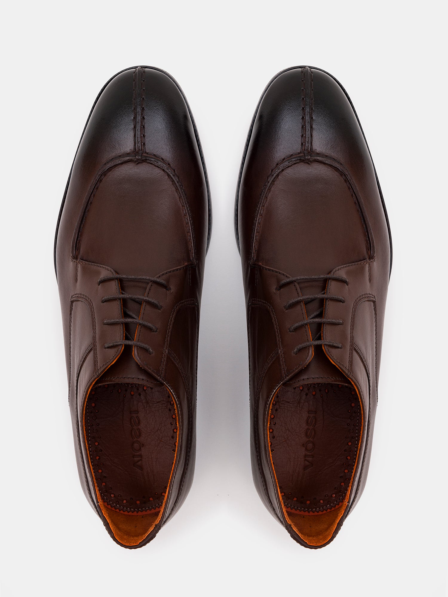 Brown Leather Split Toe Derby