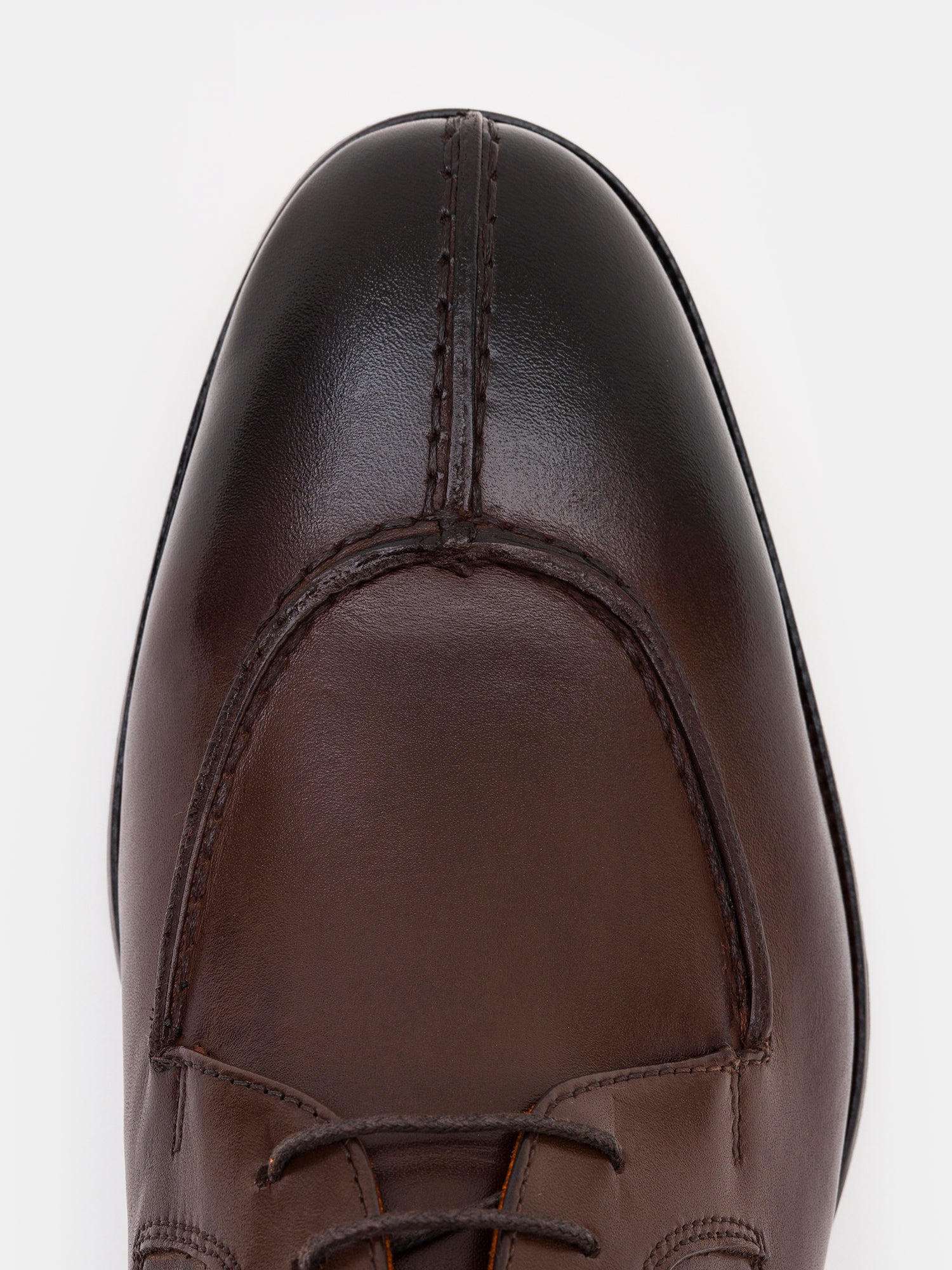 Brown Leather Split Toe Derby