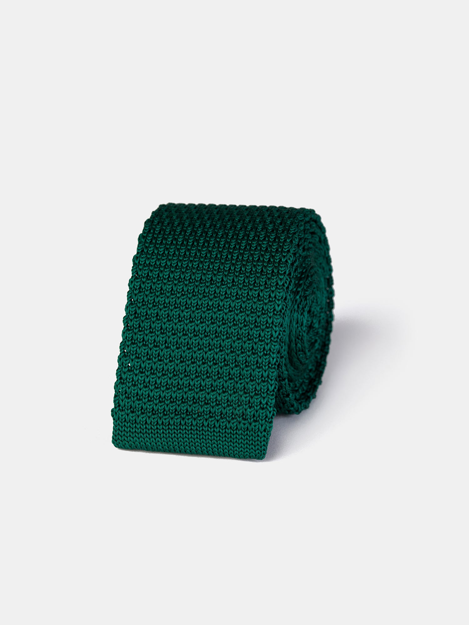 Green Knitted Tie 6cm