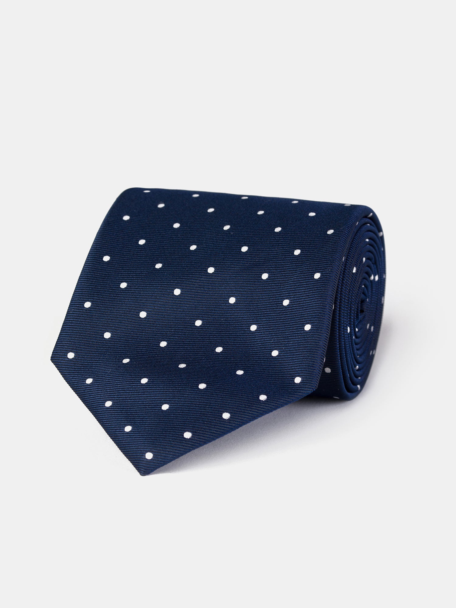 Navy Polka-Dot Tie 9cm