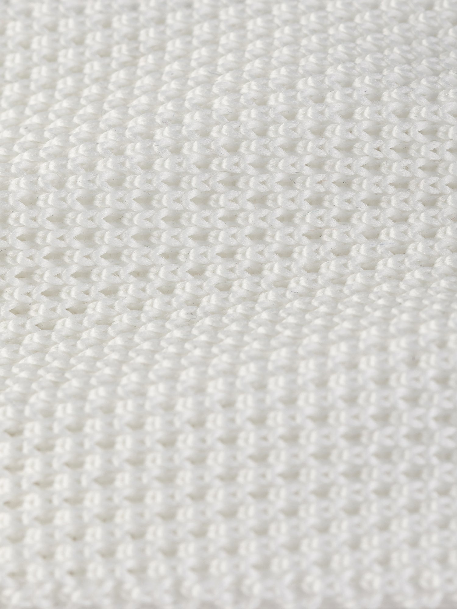 White Knitted Tie 6cm