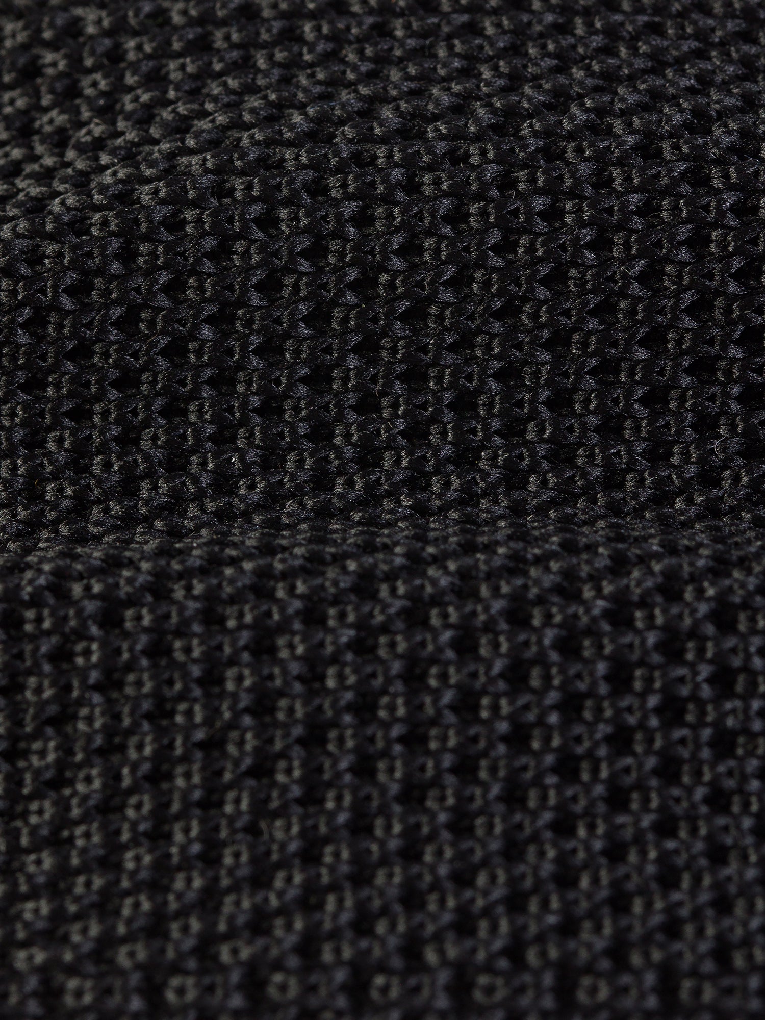 Black Knitted Tie 6cm