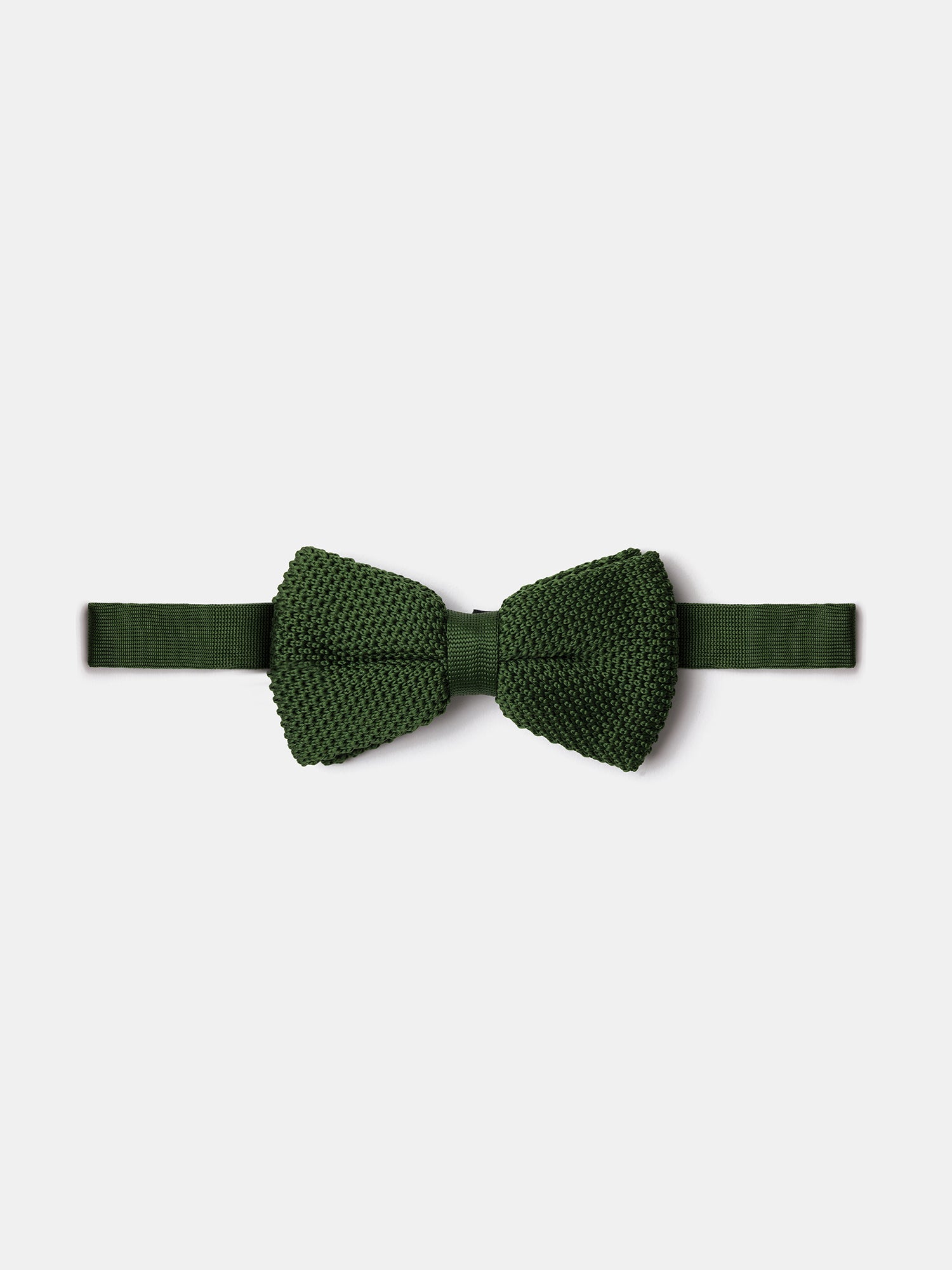 Khaki Knitted Bow Tie