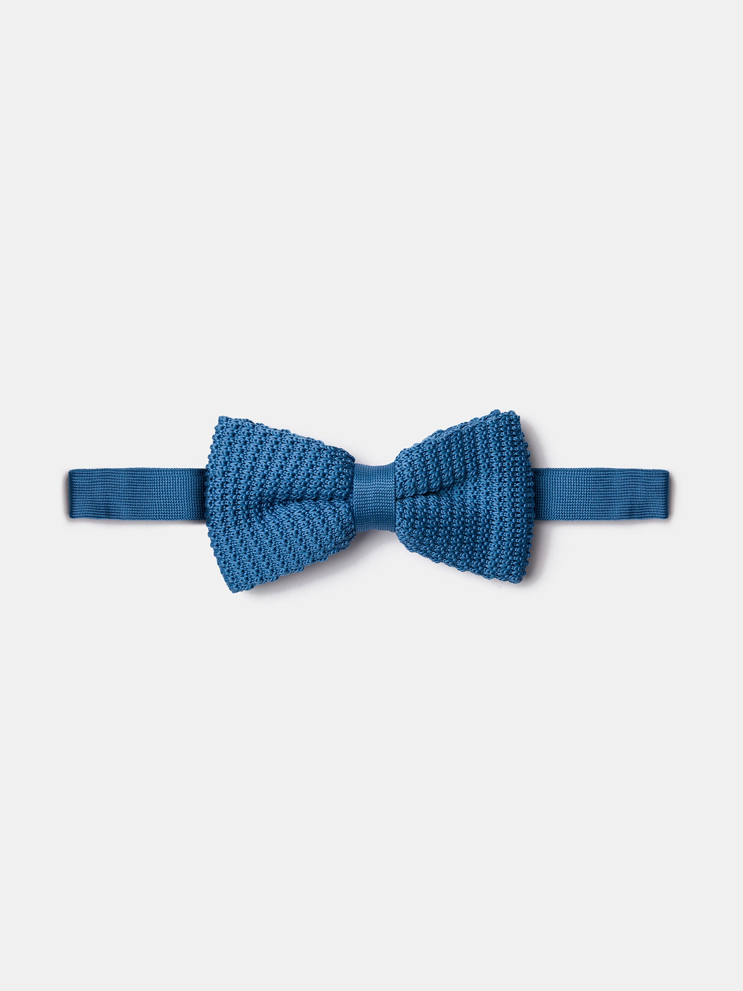 Sky Blue Knitted Bow Tie