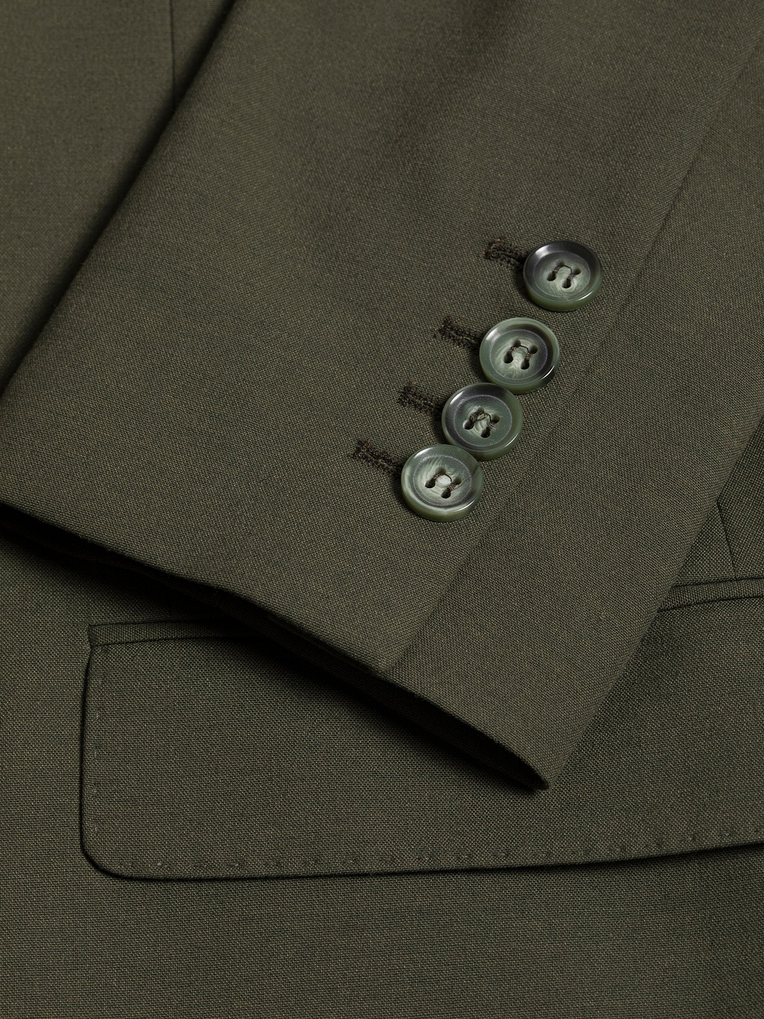 Khaki Modern-Fit Suit 3-Piece