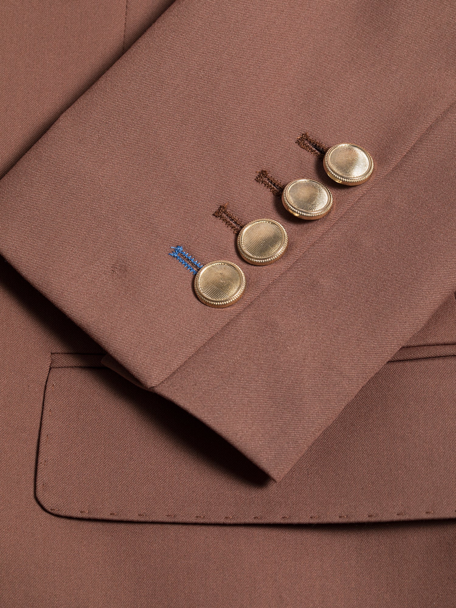 Brown Double Breasted Suit 2-Piece