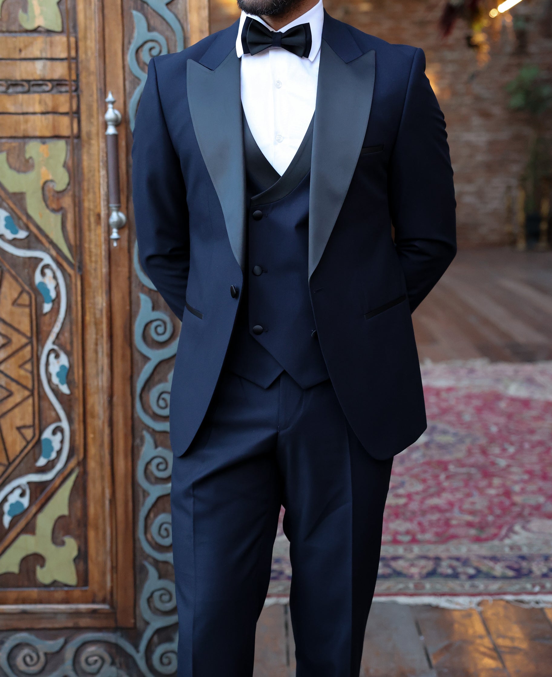 Navy Slim-Fit Tuxedo 3-Piece