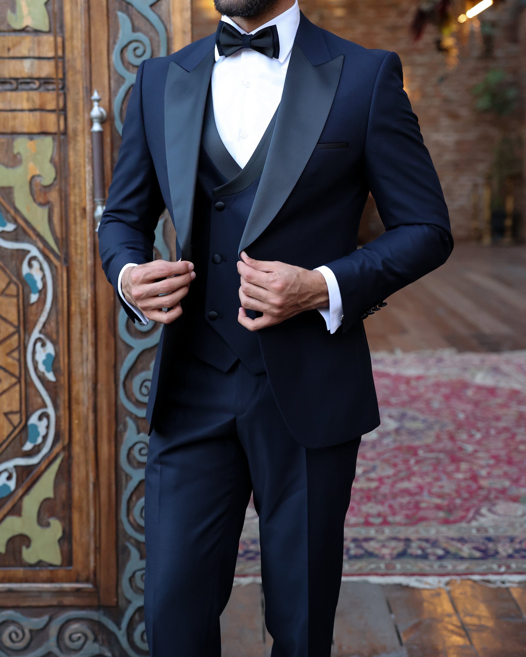 Navy Slim-Fit Tuxedo 3-Piece
