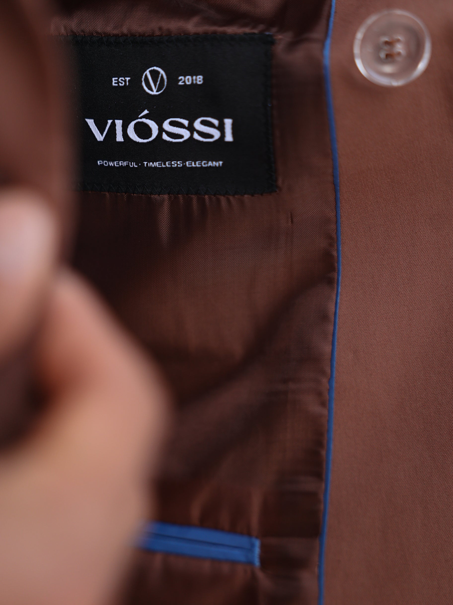 Brown Double Breasted Suit 2-Piece