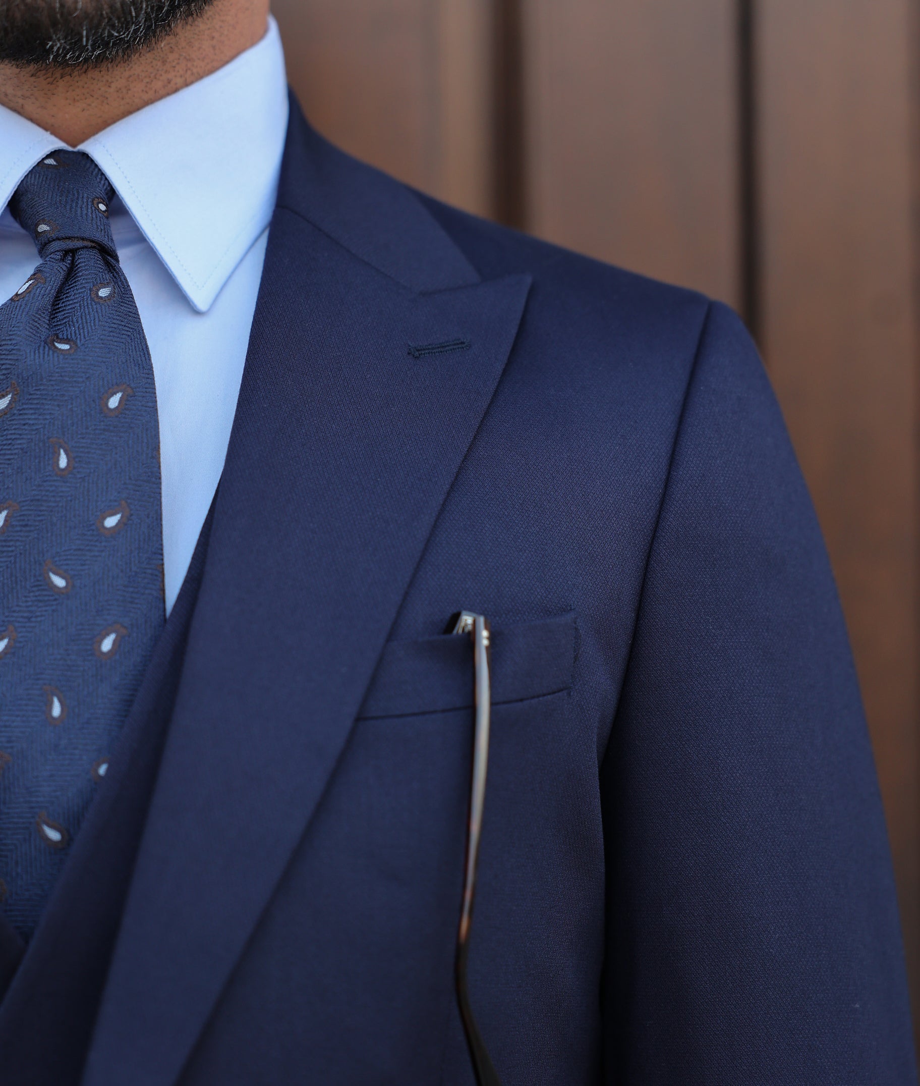 Deep Navy Slim-Fit Suit 3-Piece