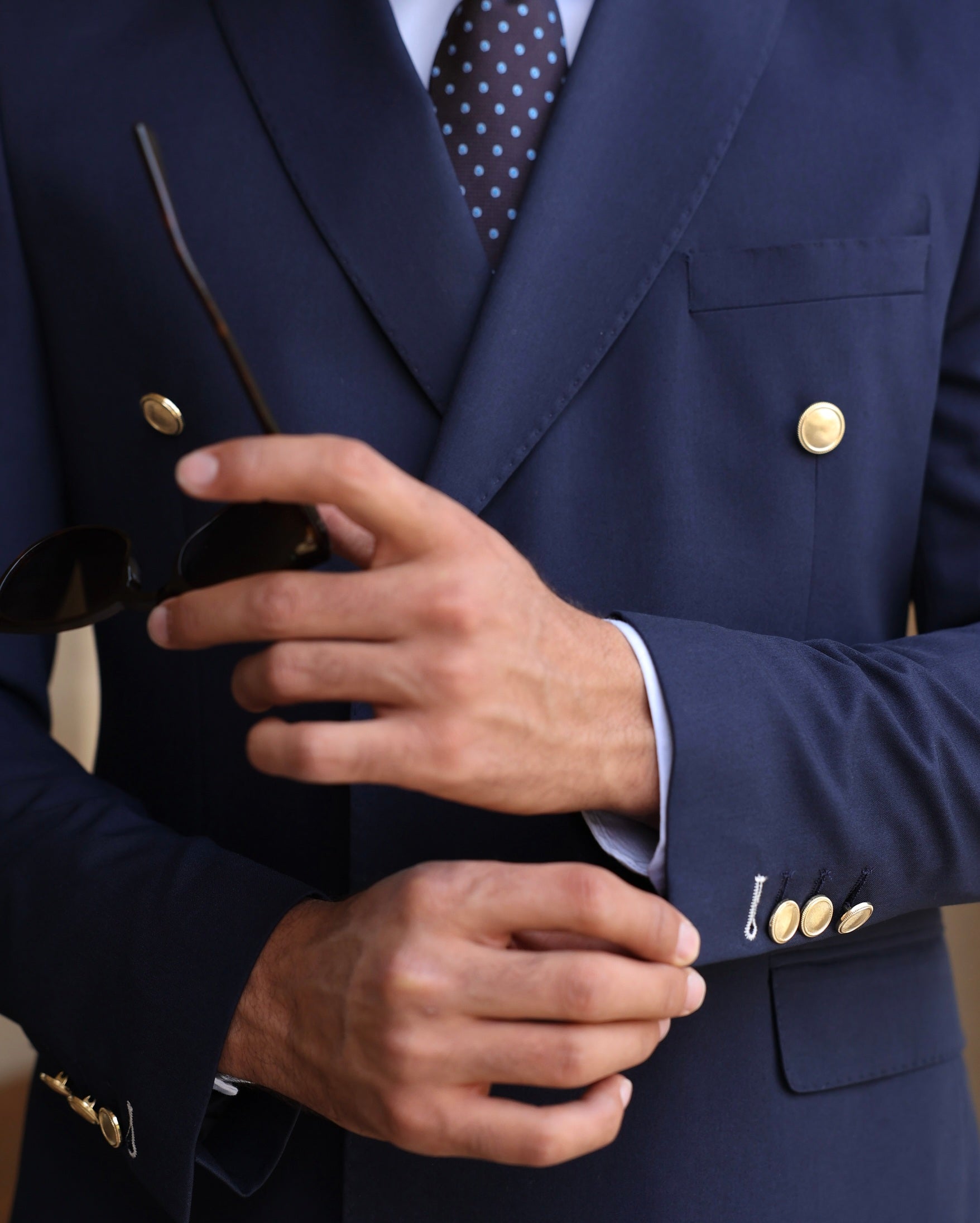Navy Double Breasted Suit 2-Piece