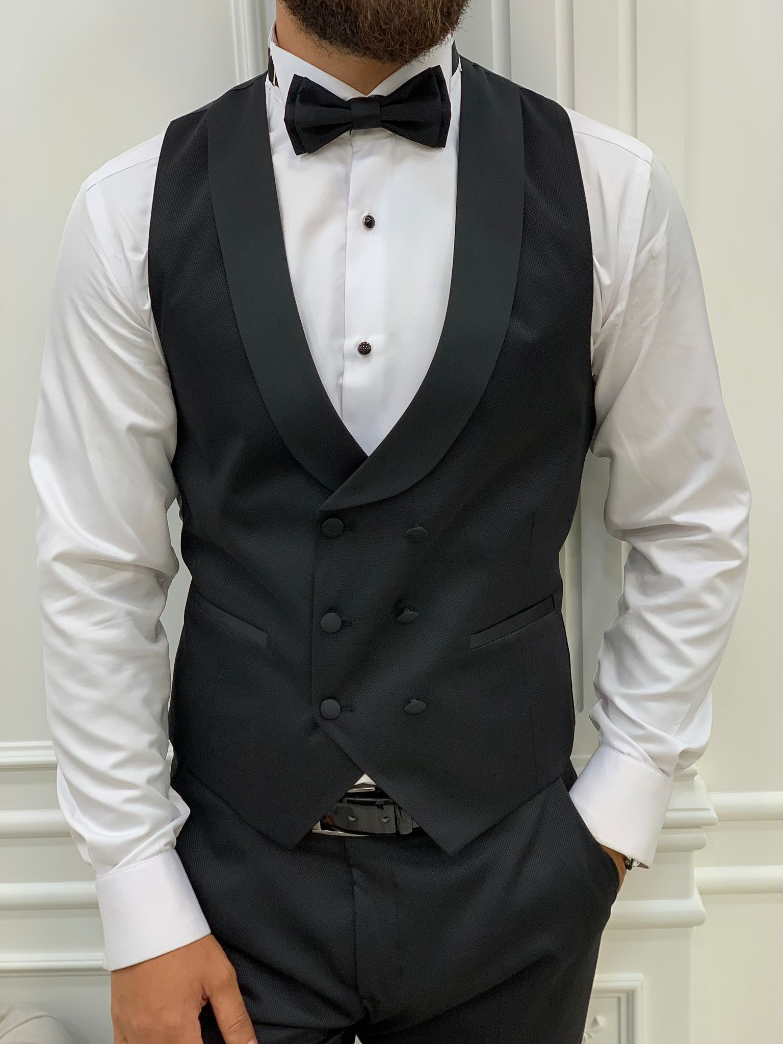 Black Slim-Fit Tuxedo 3-Piece