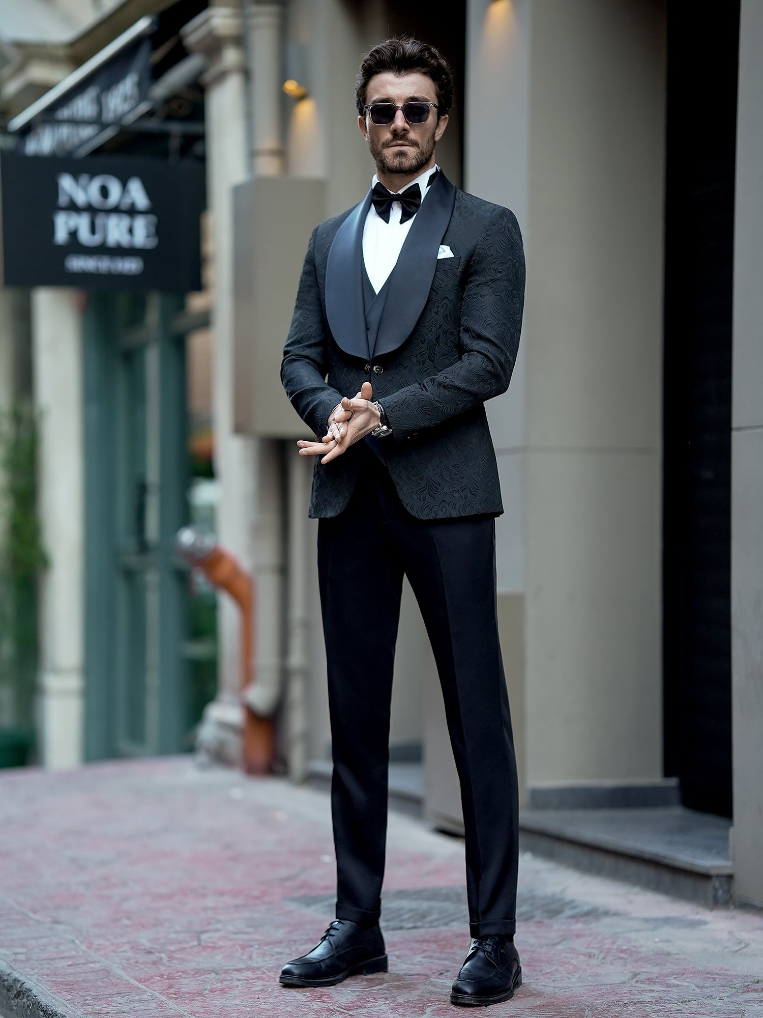 Black Slim-Fit Tuxedo 3-Piece