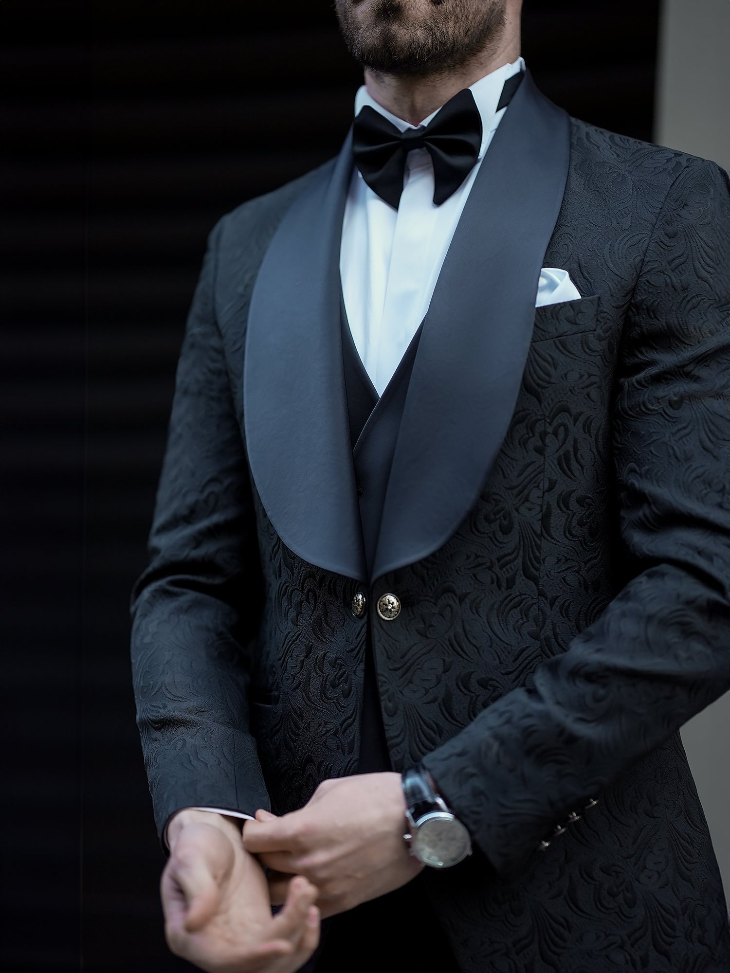 Black Slim-Fit Tuxedo 3-Piece