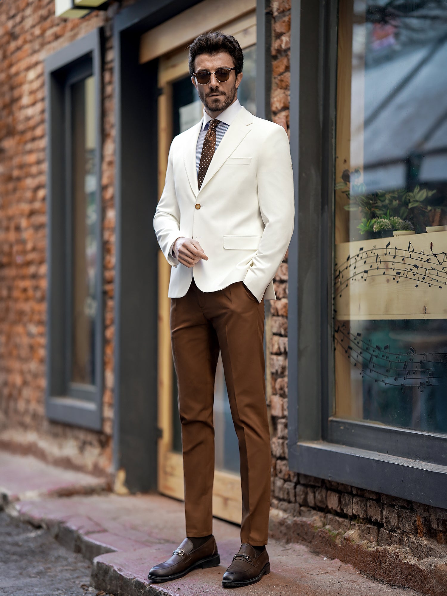 White Single Breasted Blazer