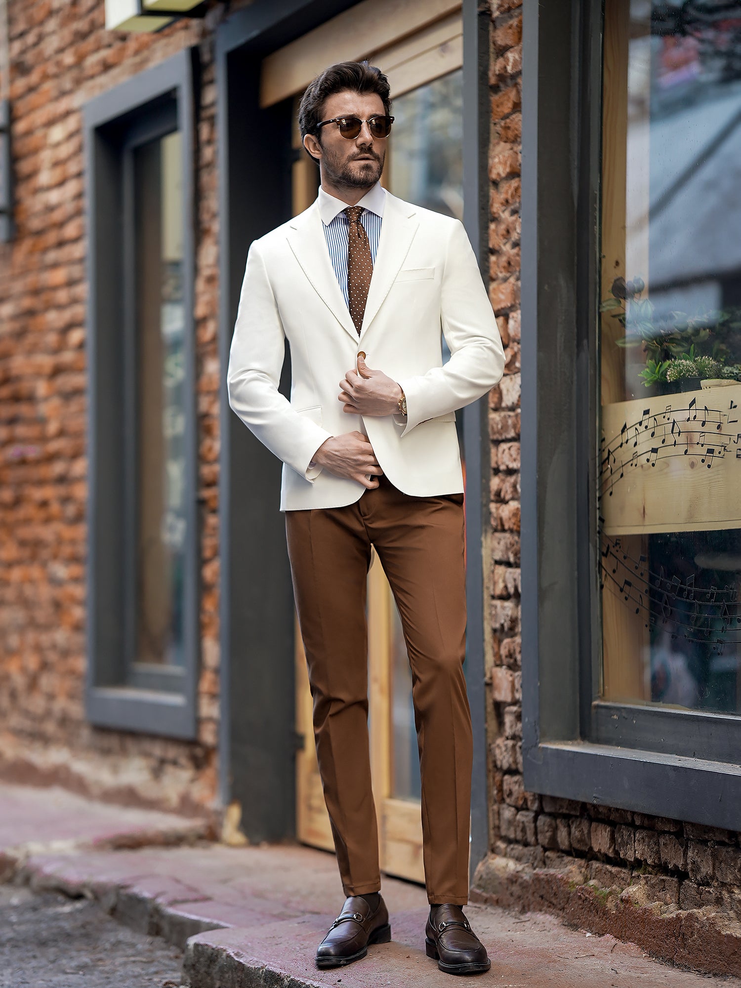 White Unisex Blazer Jacket