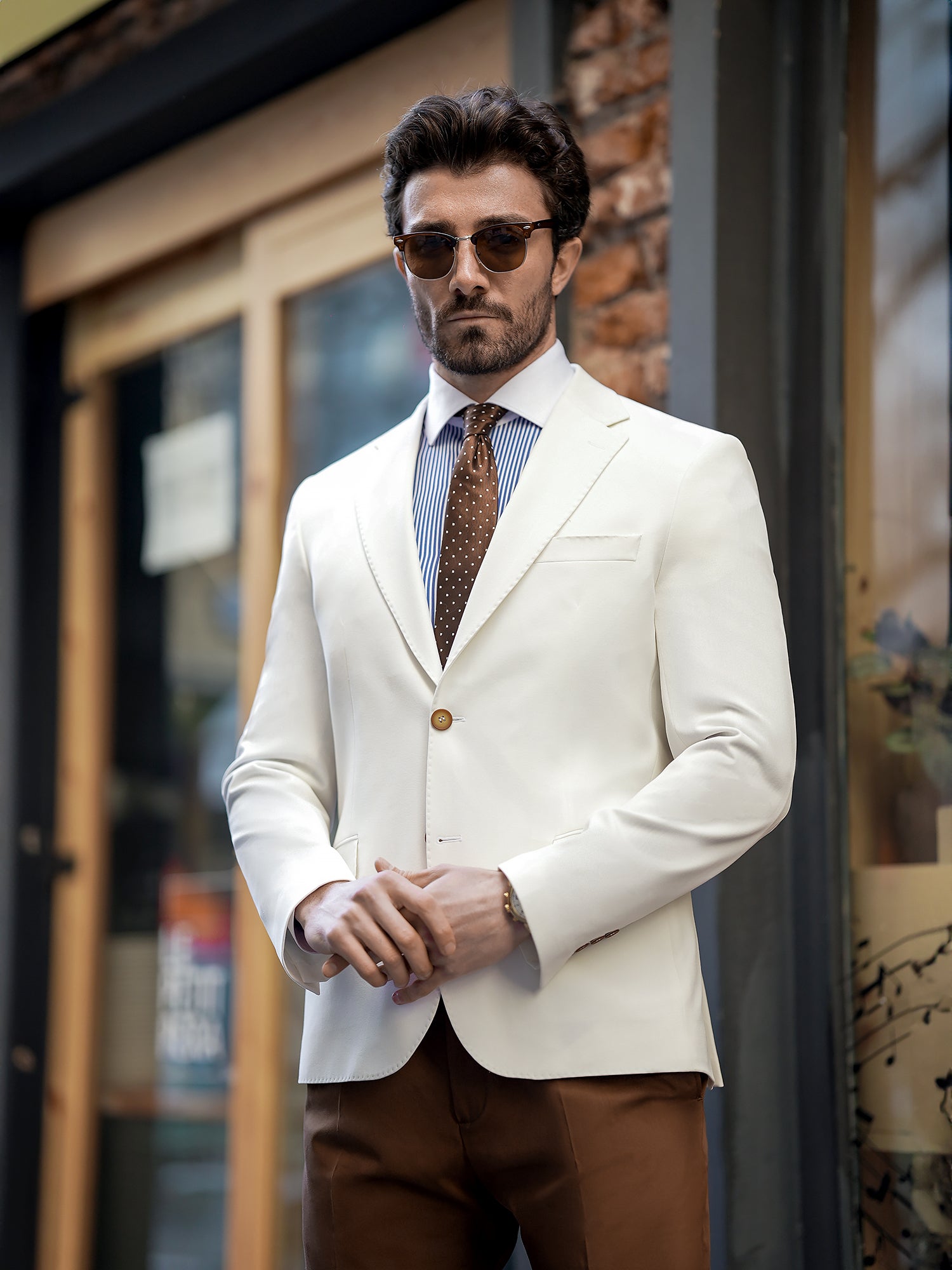 White Single Breasted Blazer