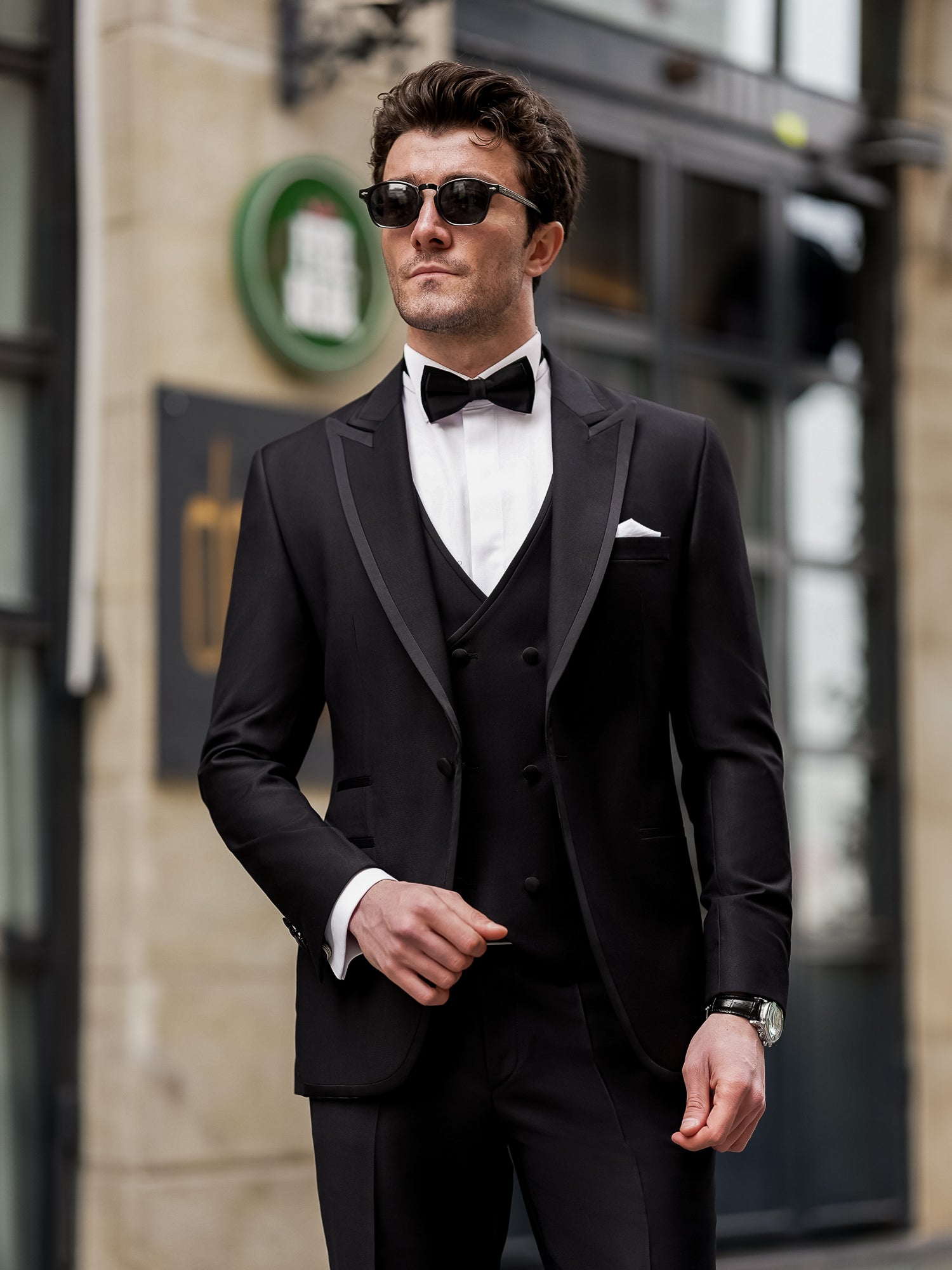 Black Slim-Fit Tuxedo 3-Piece