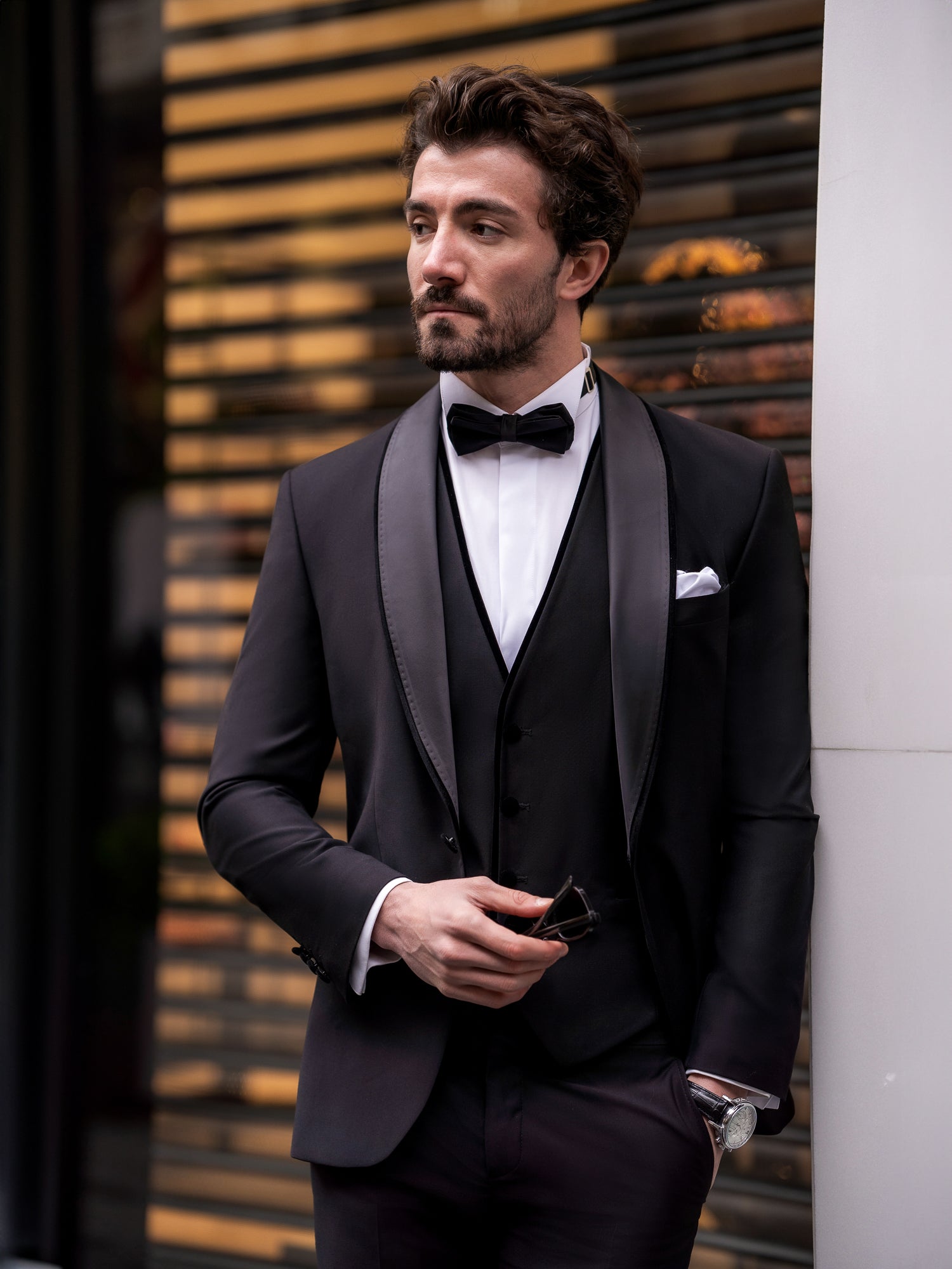 Black Slim-Fit Tuxedo 3-Piece