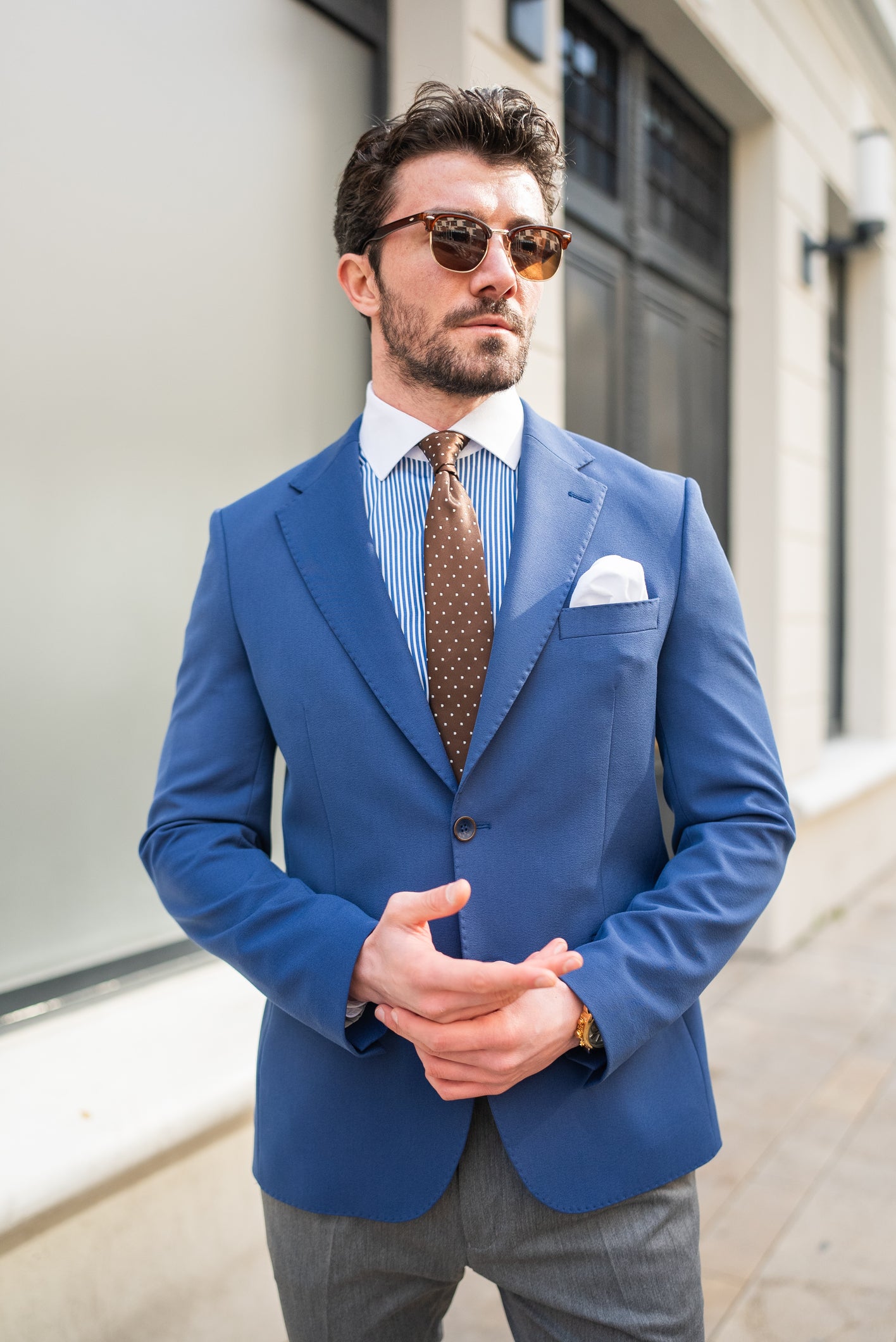 Navy Single Breasted Blazer