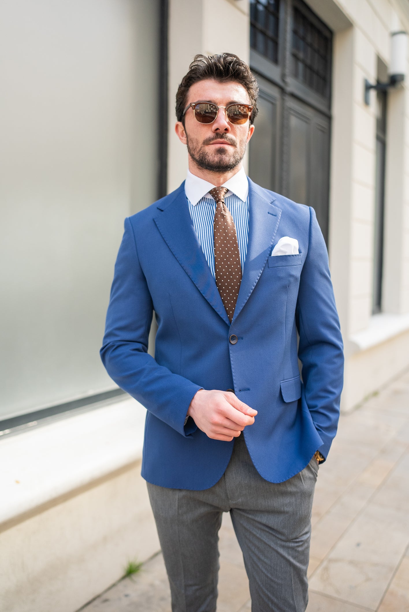 Navy Single Breasted Blazer