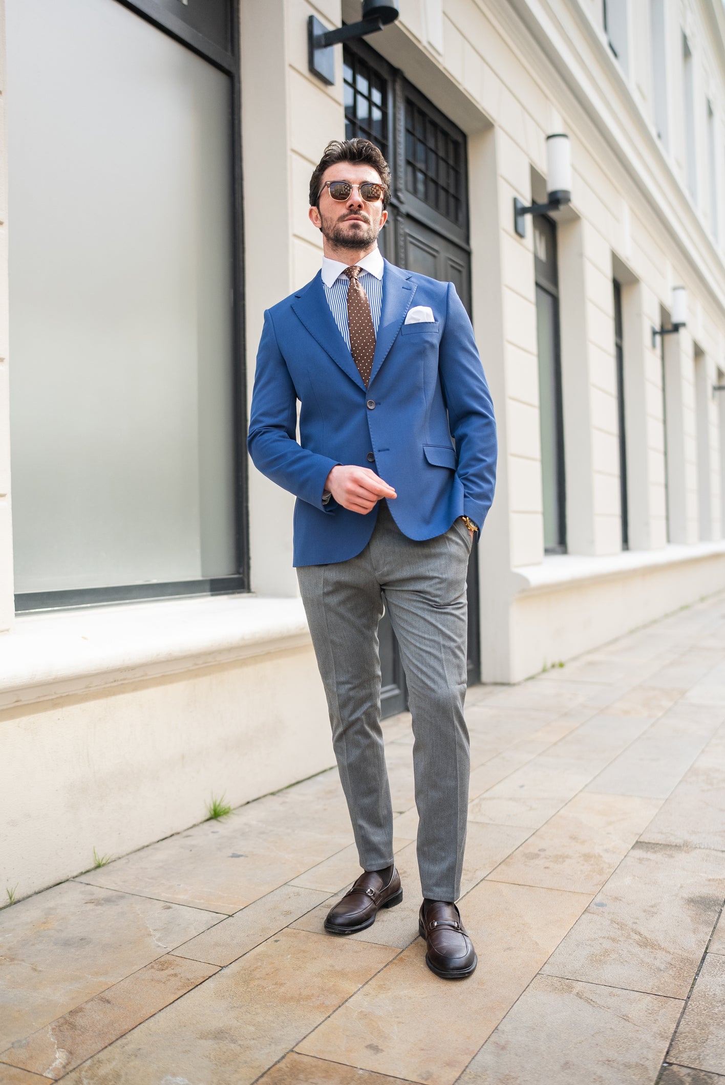 Navy Single Breasted Blazer