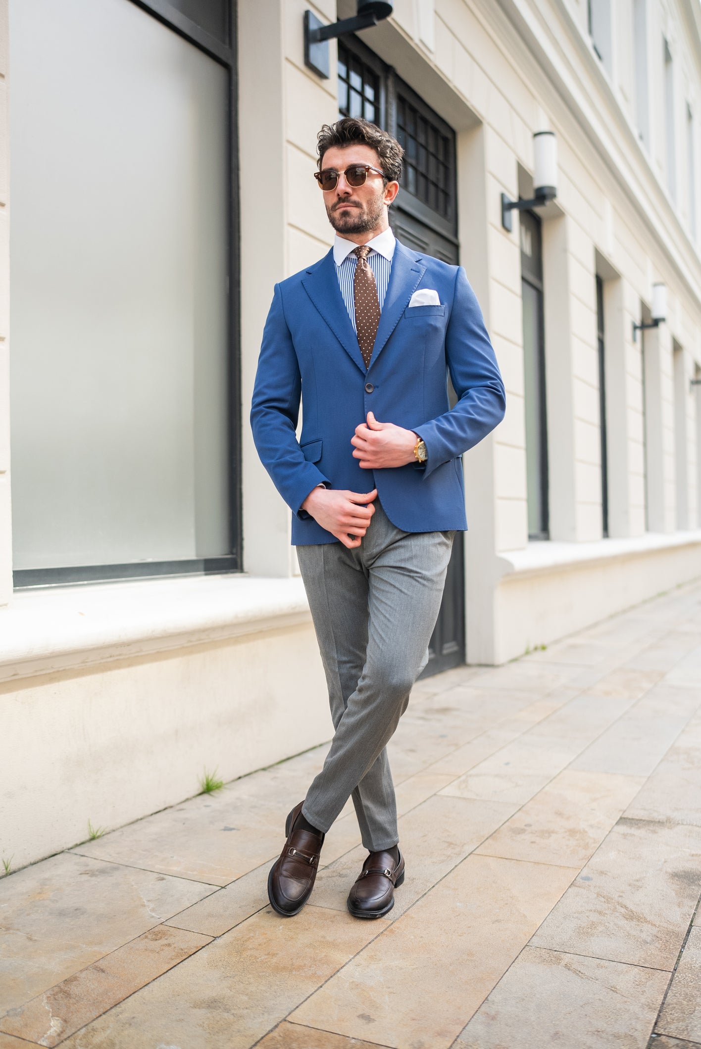 Navy Single Breasted Blazer