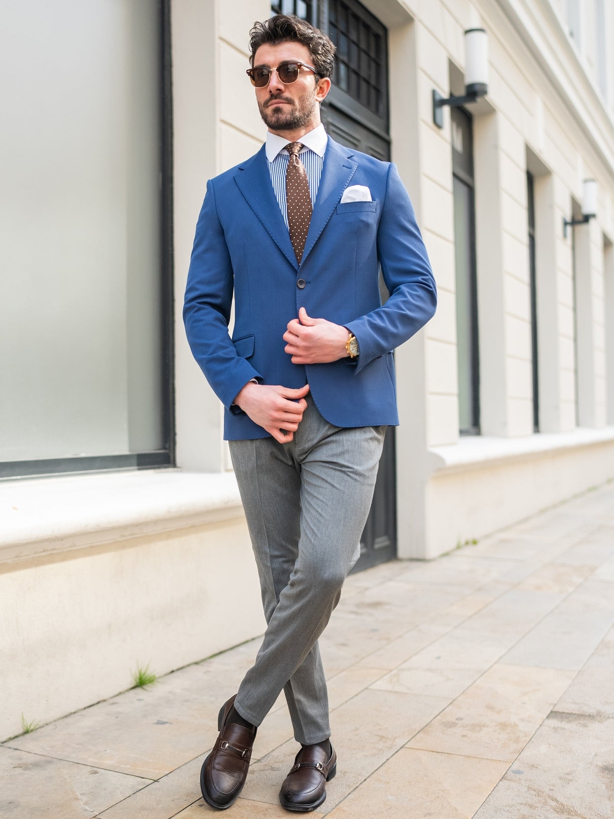 Navy Single Breasted Blazer