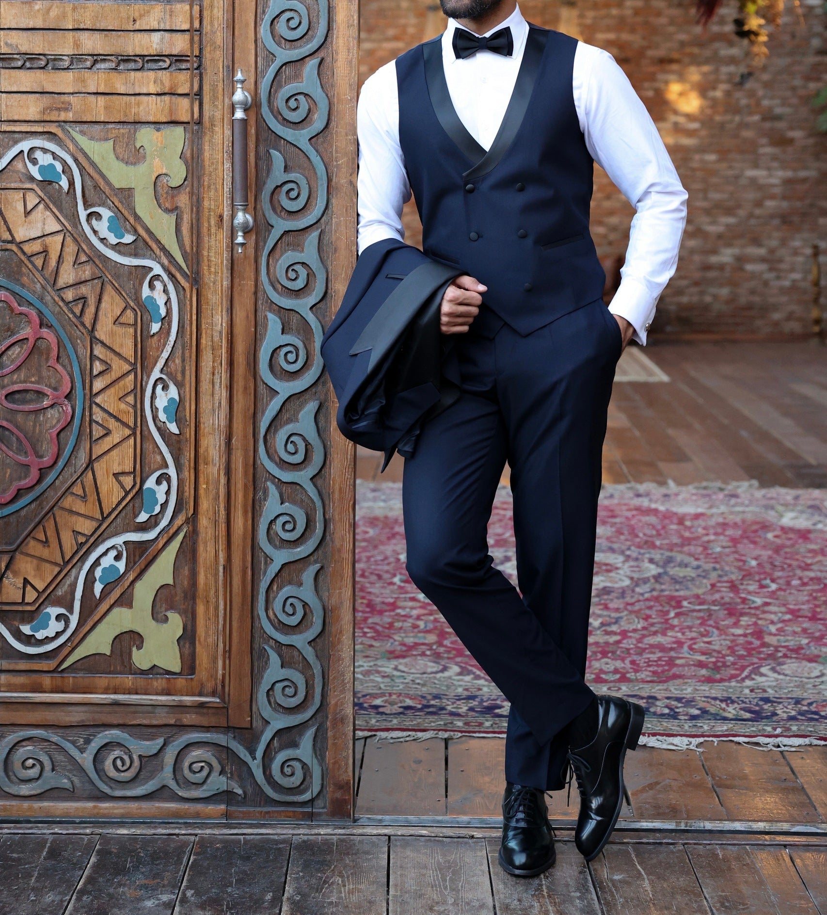 Navy Slim-Fit Tuxedo 3-Piece