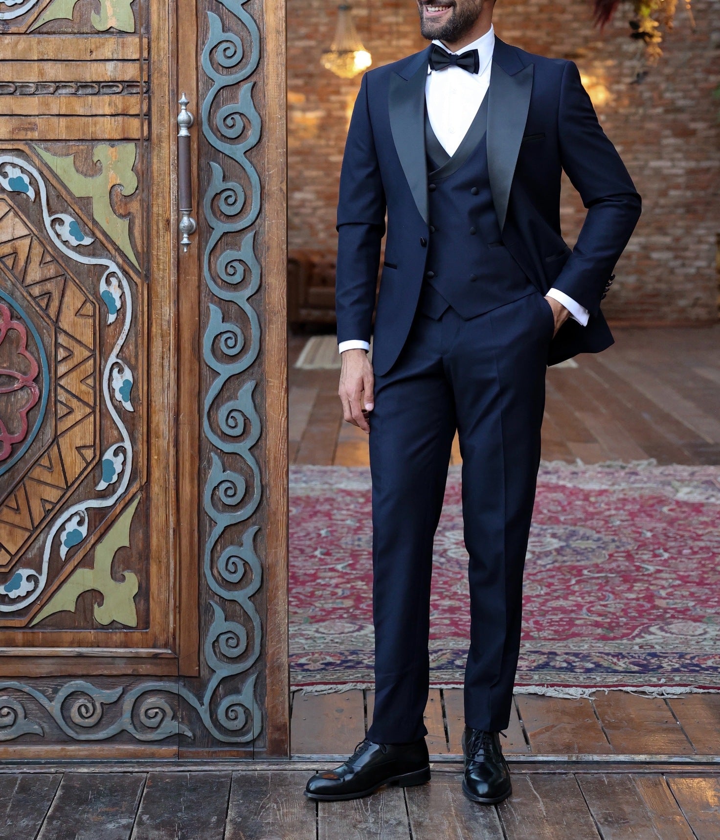 Navy Slim-Fit Tuxedo 3-Piece